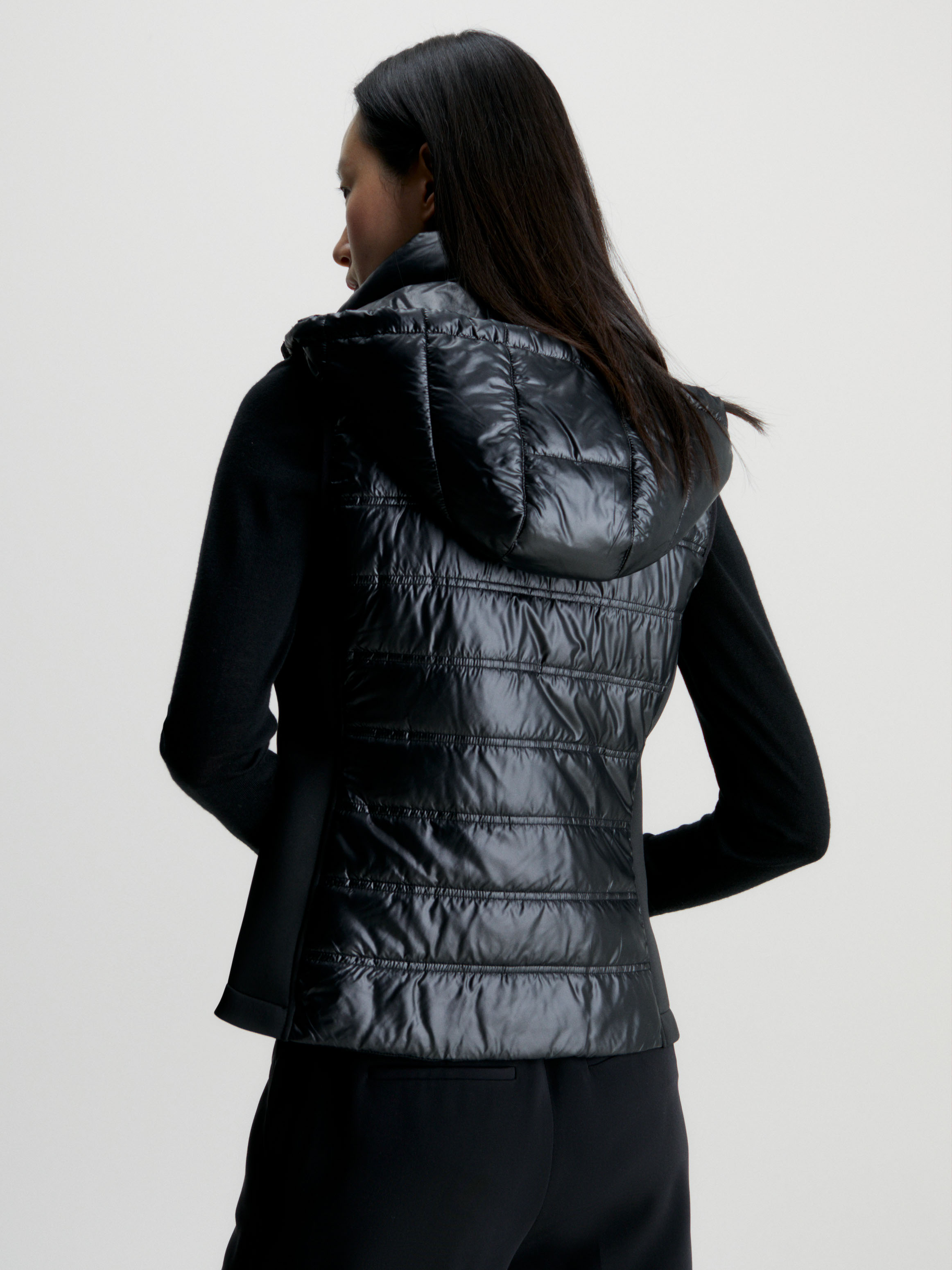 Waisted Lightweight Hooded Vest | Calvin Klein