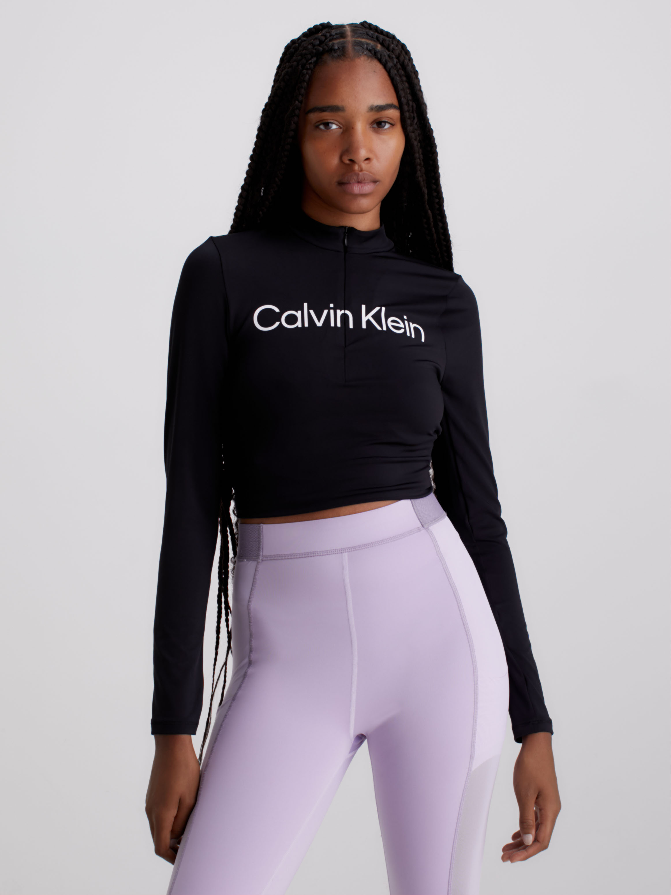 Calvin klein crop shop top long sleeve