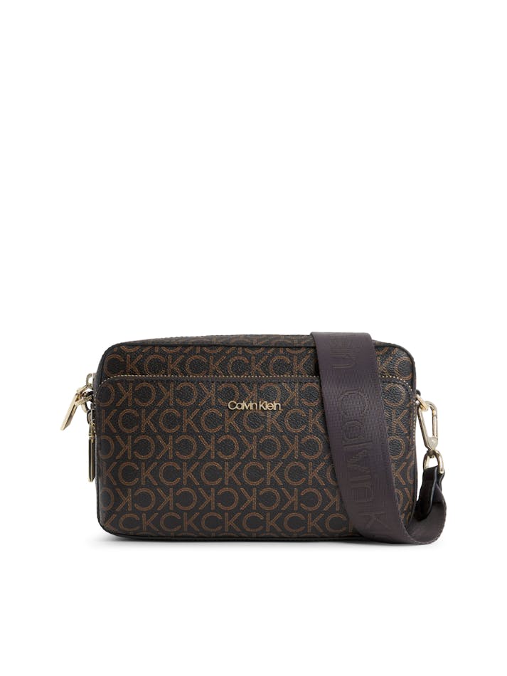 Calvin Klein Monogram On Handbags Logo Crossbody Bag Calvin Klein