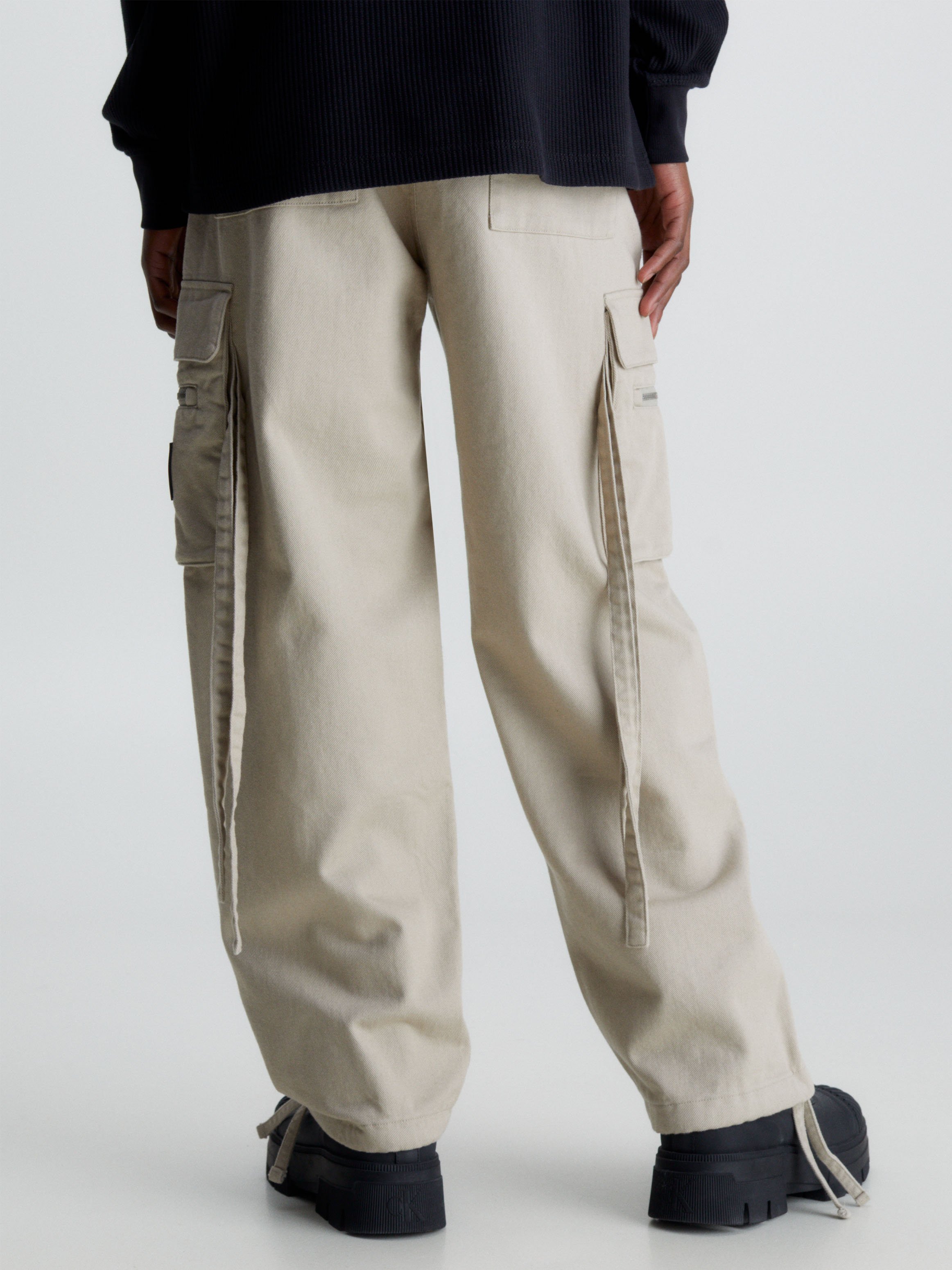 Relaxed Cotton Twill Cargo Pants | Calvin Klein