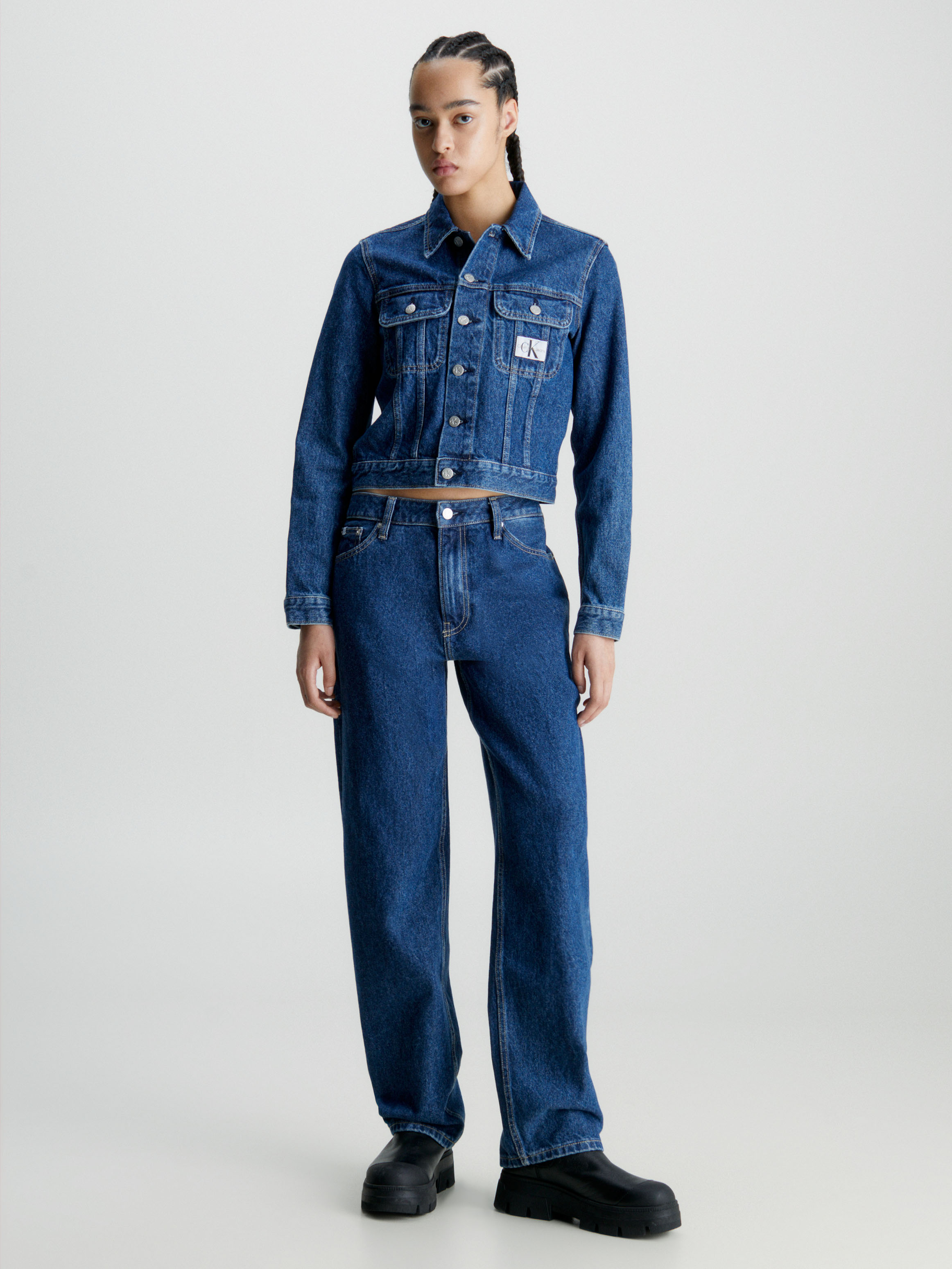 Cropped Denim Jacket | Calvin Klein