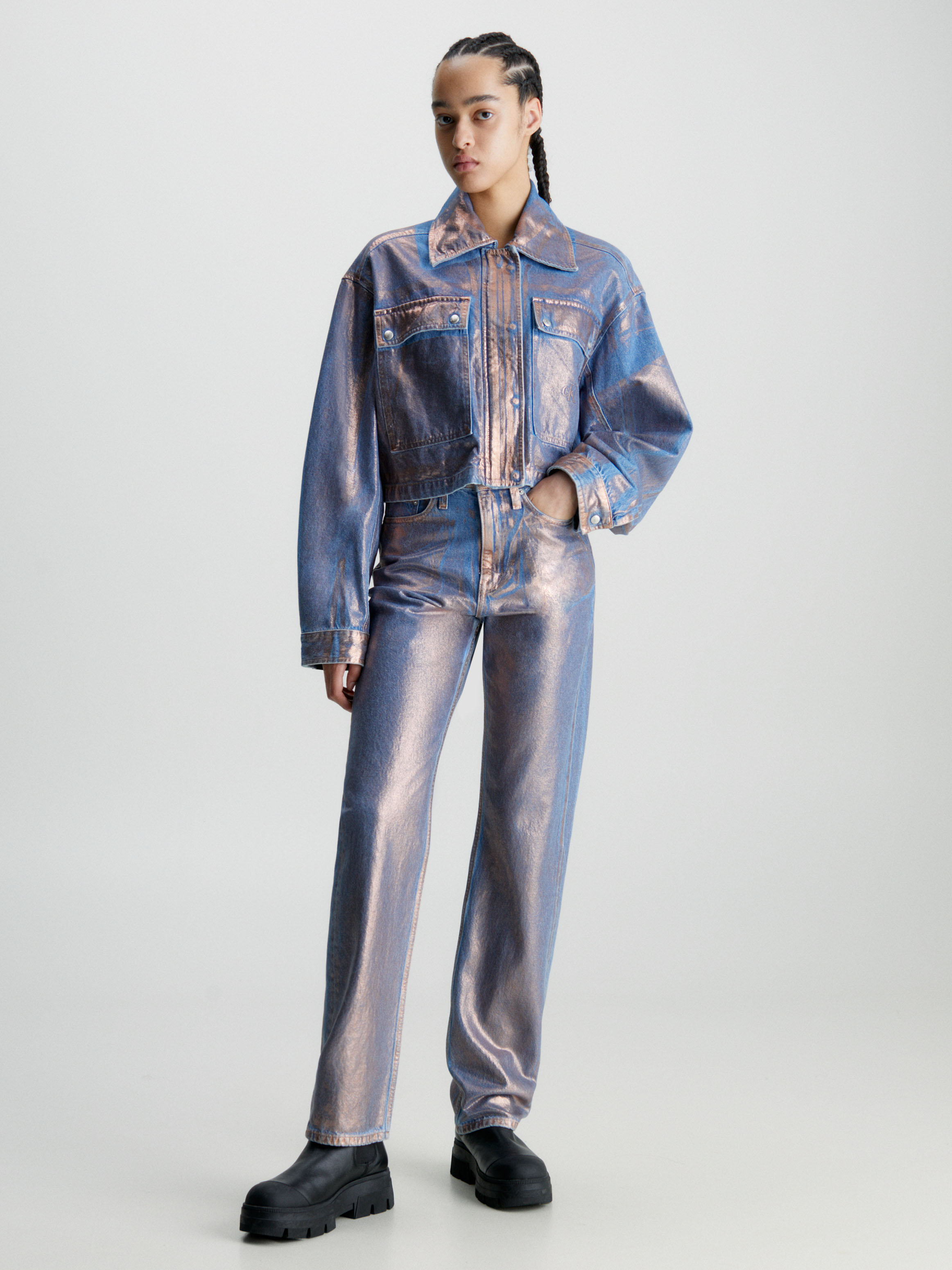 Leather jacket denim shirt 2025