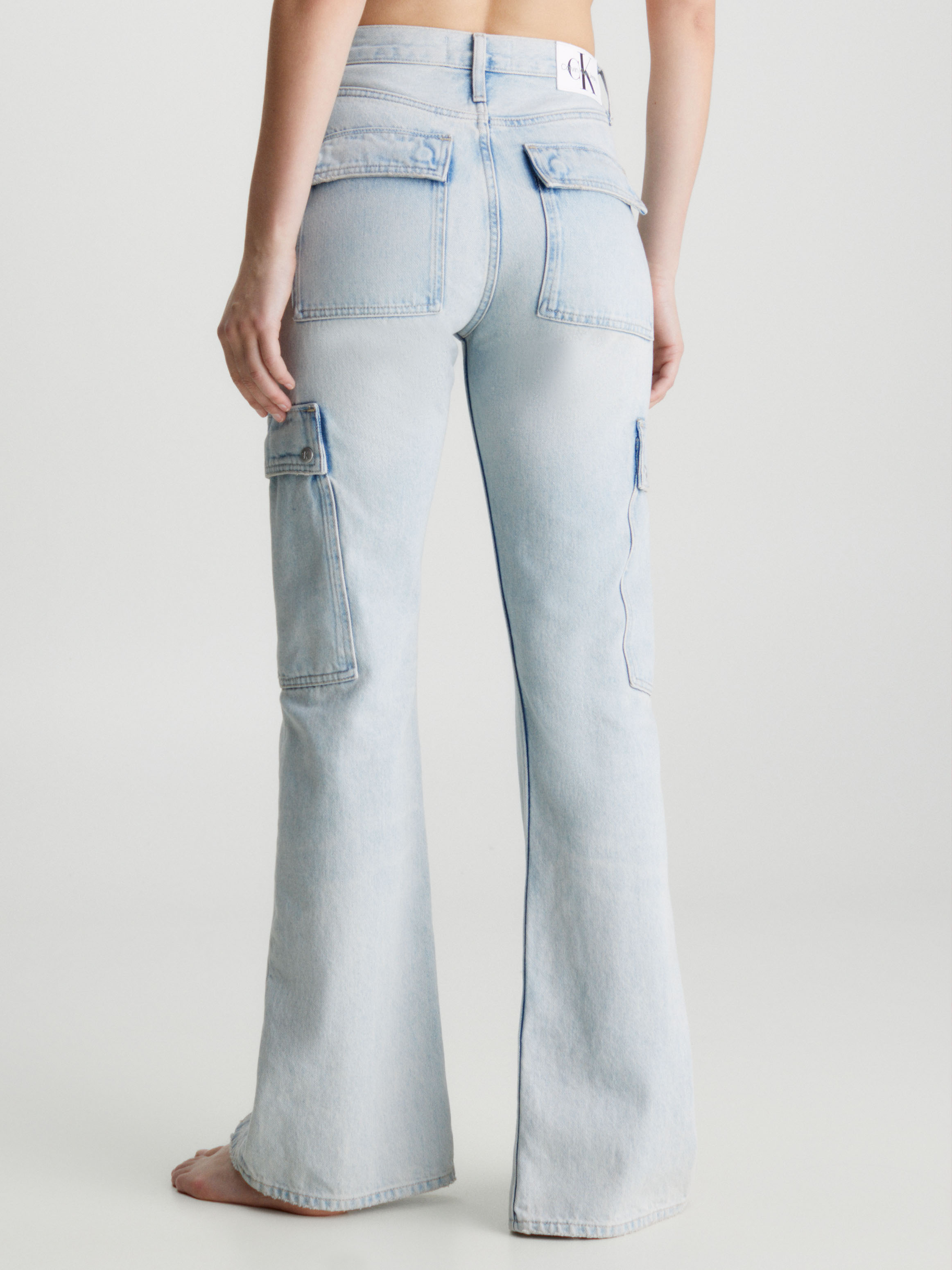 Split Hem Cargo Bootcut Jeans | Calvin Klein