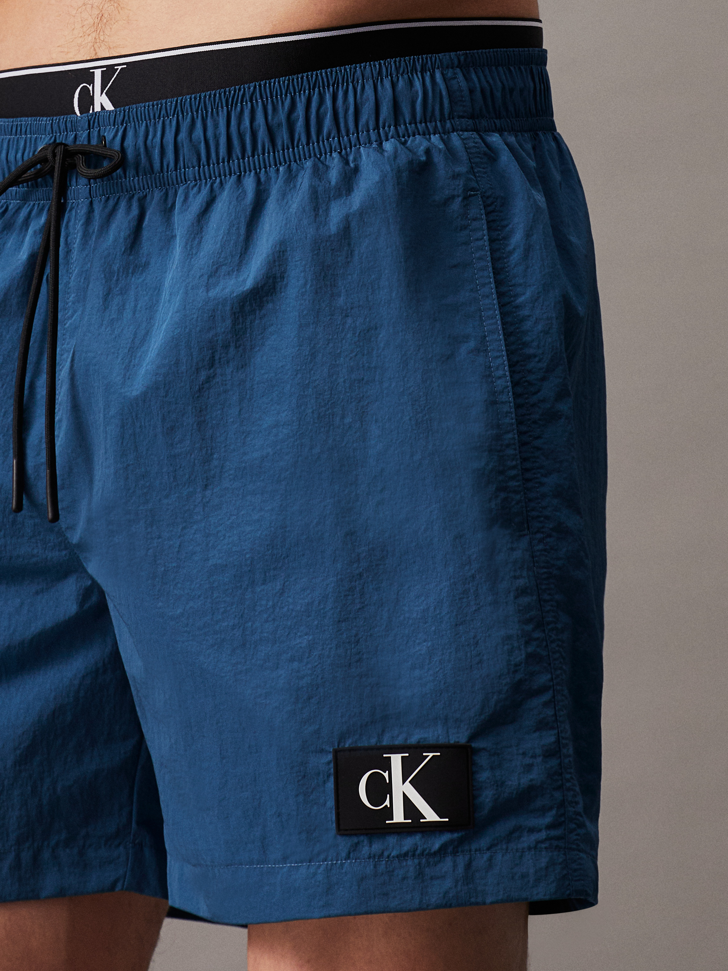 国内で当店のみ CFIERCE - STICKER DOUBLE WAISTBAND SHORTS CFIERCE] Small Sticker Print Shorts Pants | BYORI
