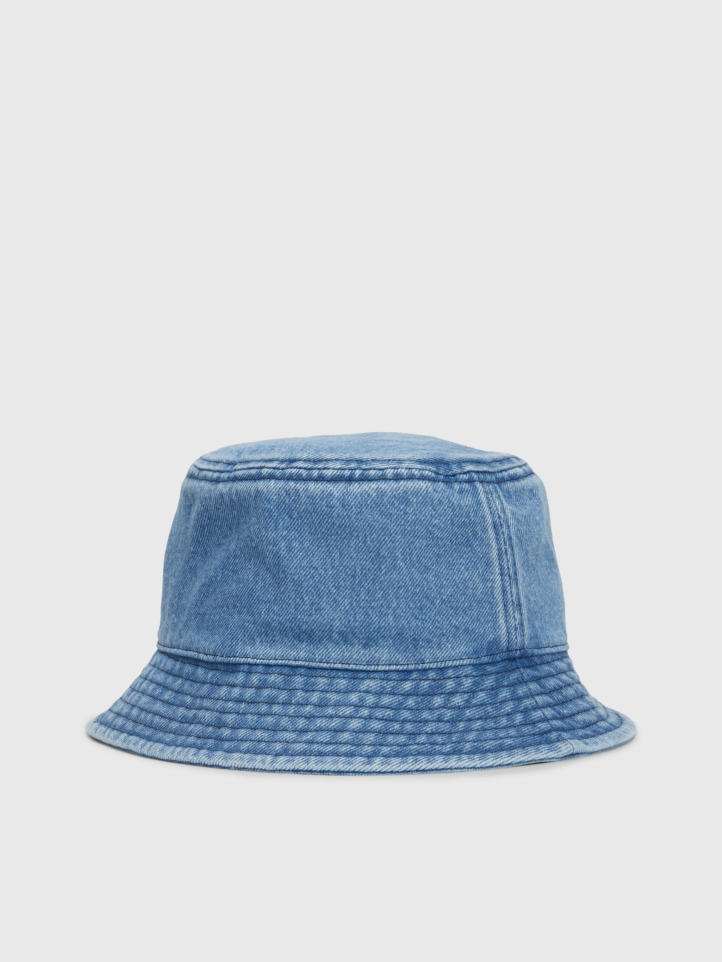 ★ ★ Unisex CKJ Small Monogram Logo Denim Bucket Monogram Logo Denim Bucket Hat | Calvin Klein