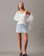 Denim Micro Mini Skirt