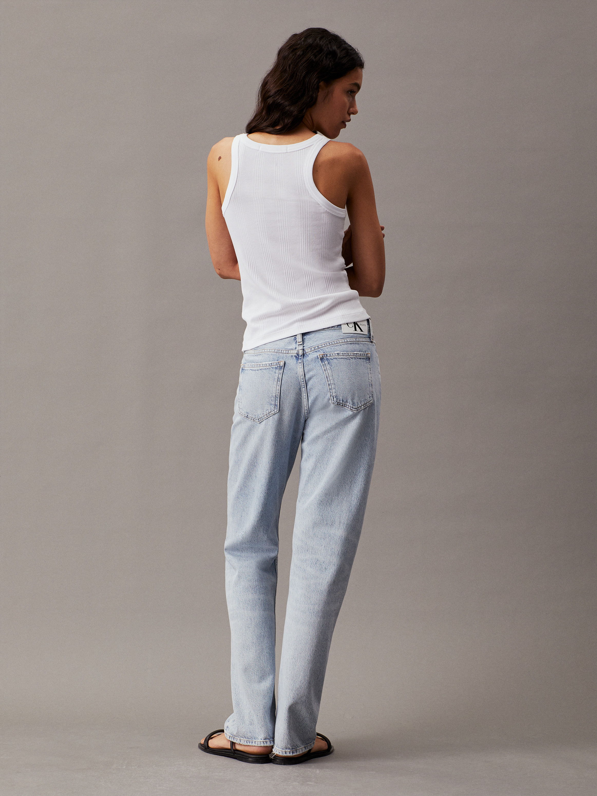 Slim Ribbed Jersey Tank Top | Calvin Klein