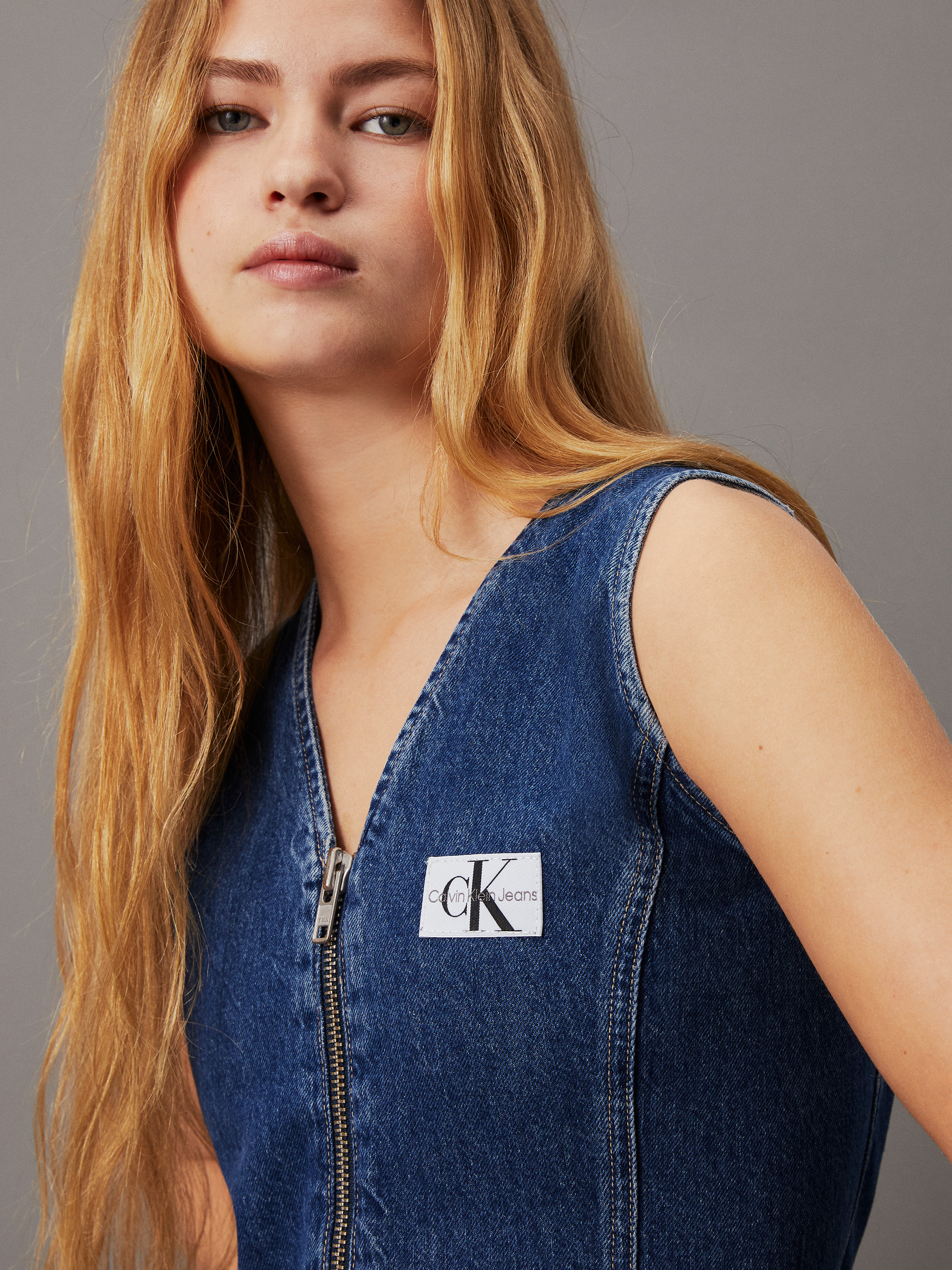 【 】★CK Jeans★A-line Mini Dress★送料無料★ CALVIN KLEIN】☆CK Jeans☆A-line Mini Dress☆送料無料☆