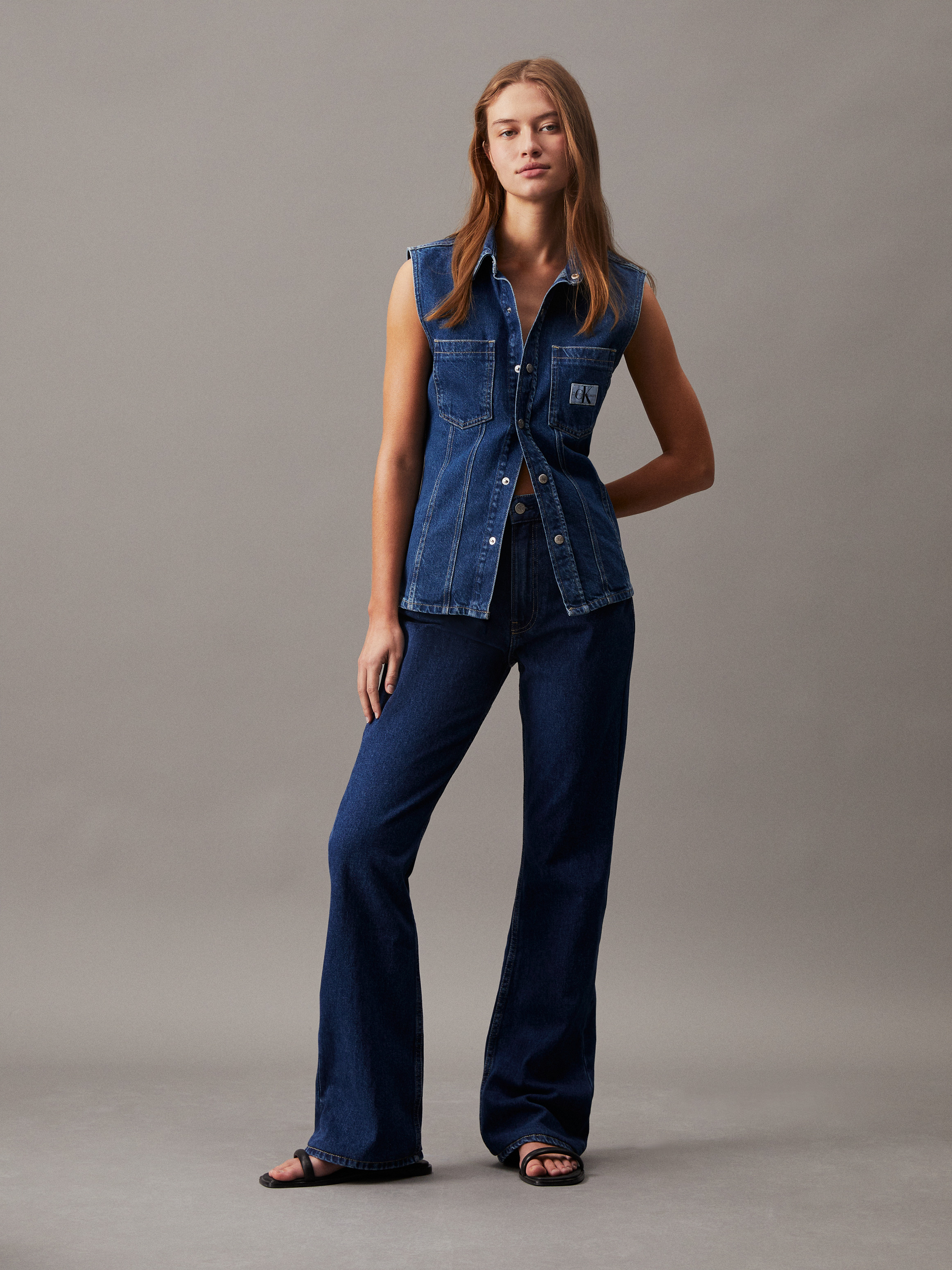 Sleeveless Denim Shirt Calvin Klein