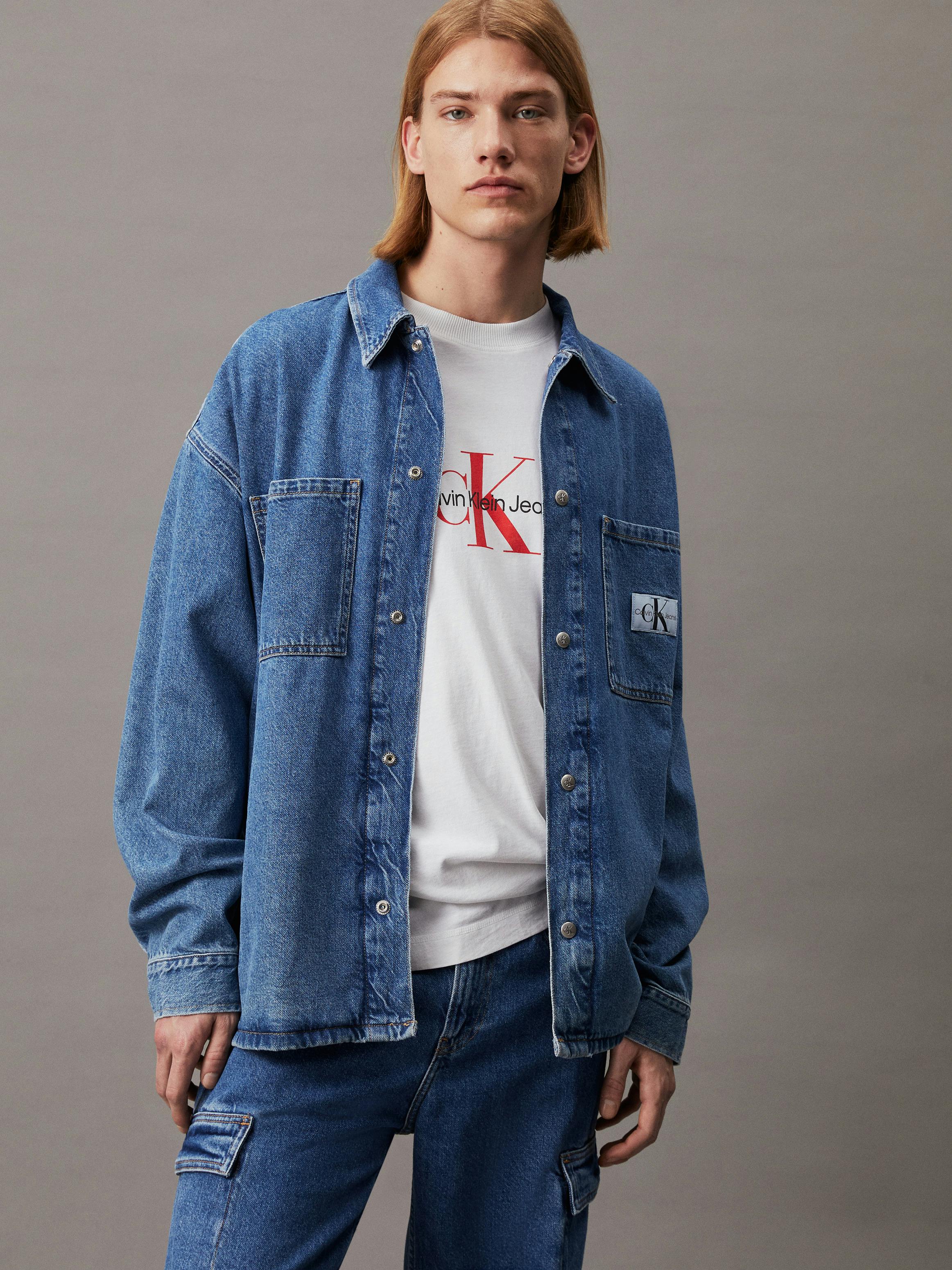 Oversized Denim Shirt Jacket Calvin Klein