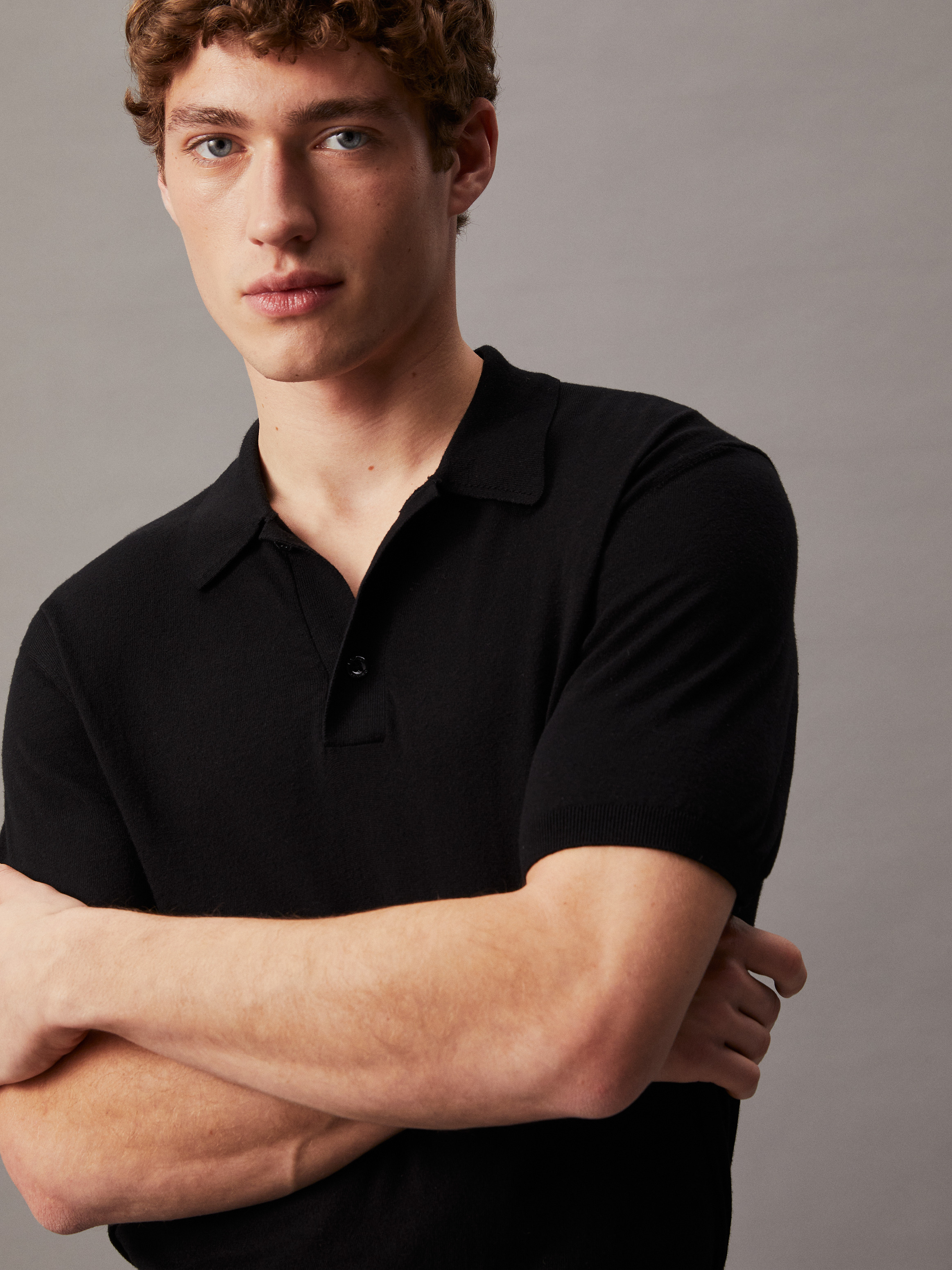 Cotton Silk Polo Shirt