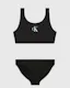 Girls CK Monogram Bralette Bikini Set
