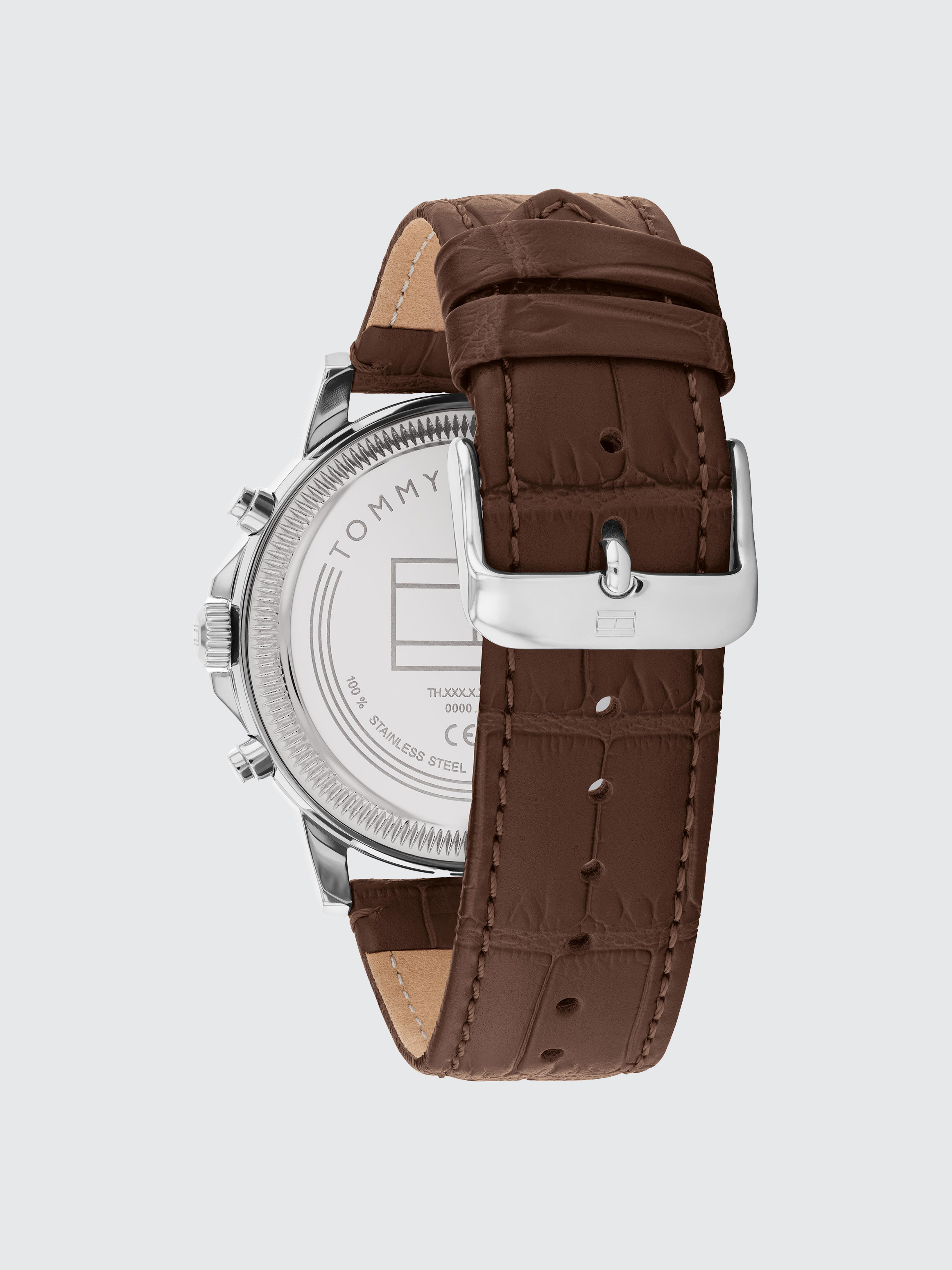 Flipkart Tommy Hilfiger Sunray Black Leather Watch Stewart Dark