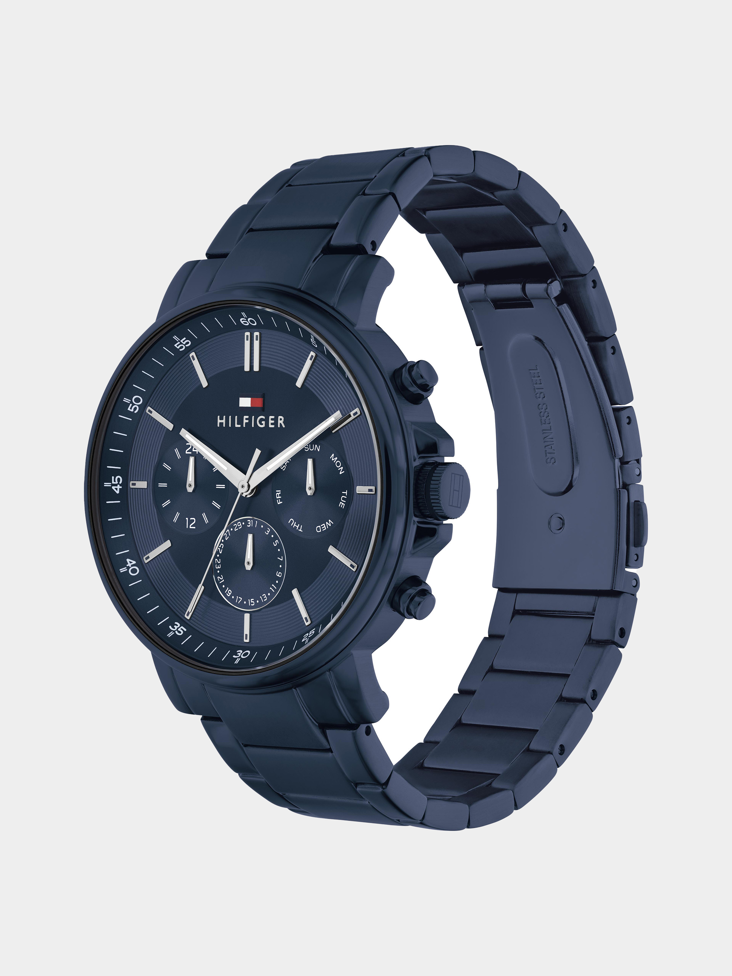 Tyson Ionic Plated Blue Steel Watch