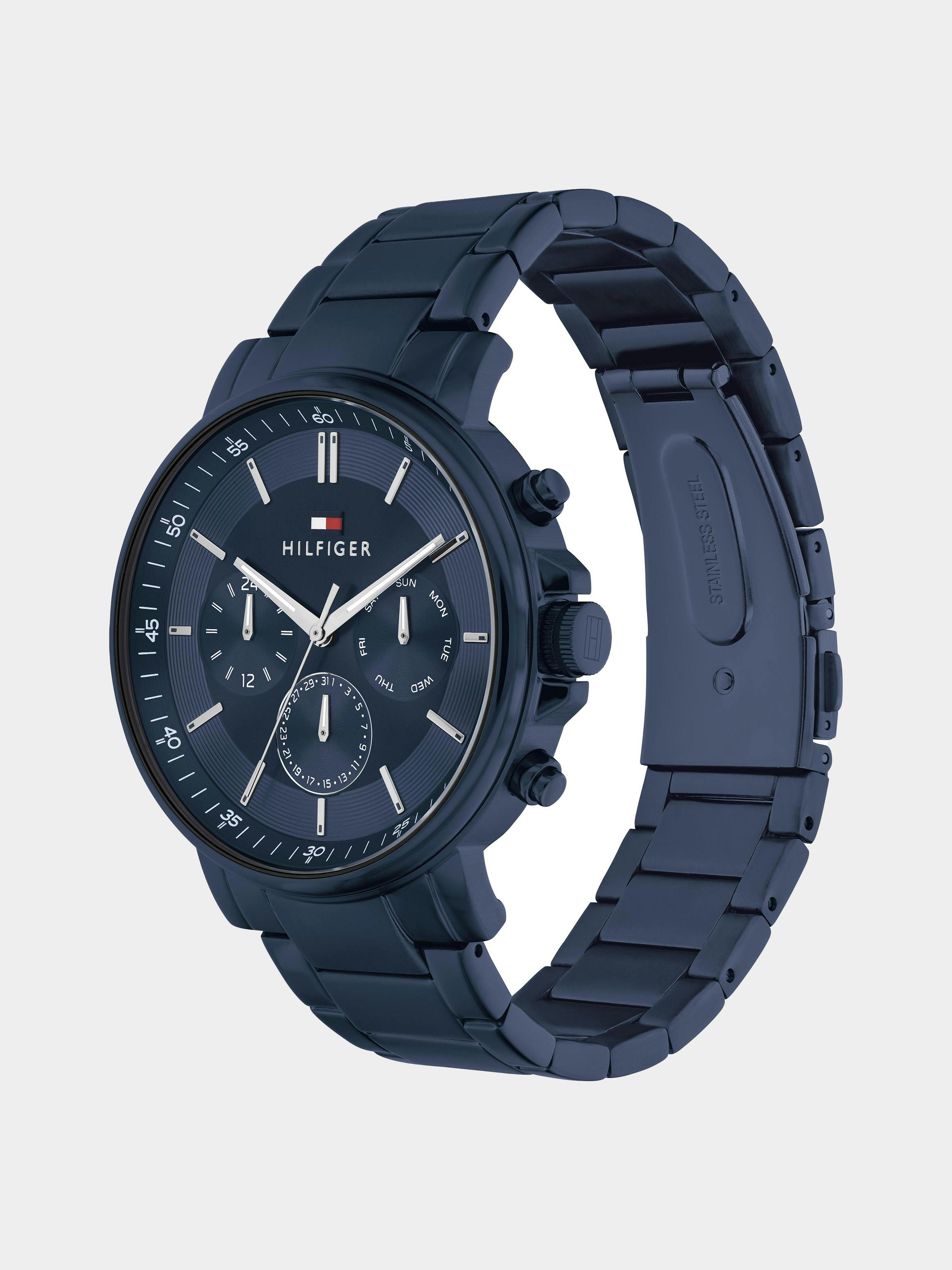 Tyson Ionic Plated Blue Steel Watch Watches Tommy Hilfiger