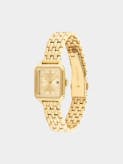Mia Ionic Plated Thin Gold Steel Watch