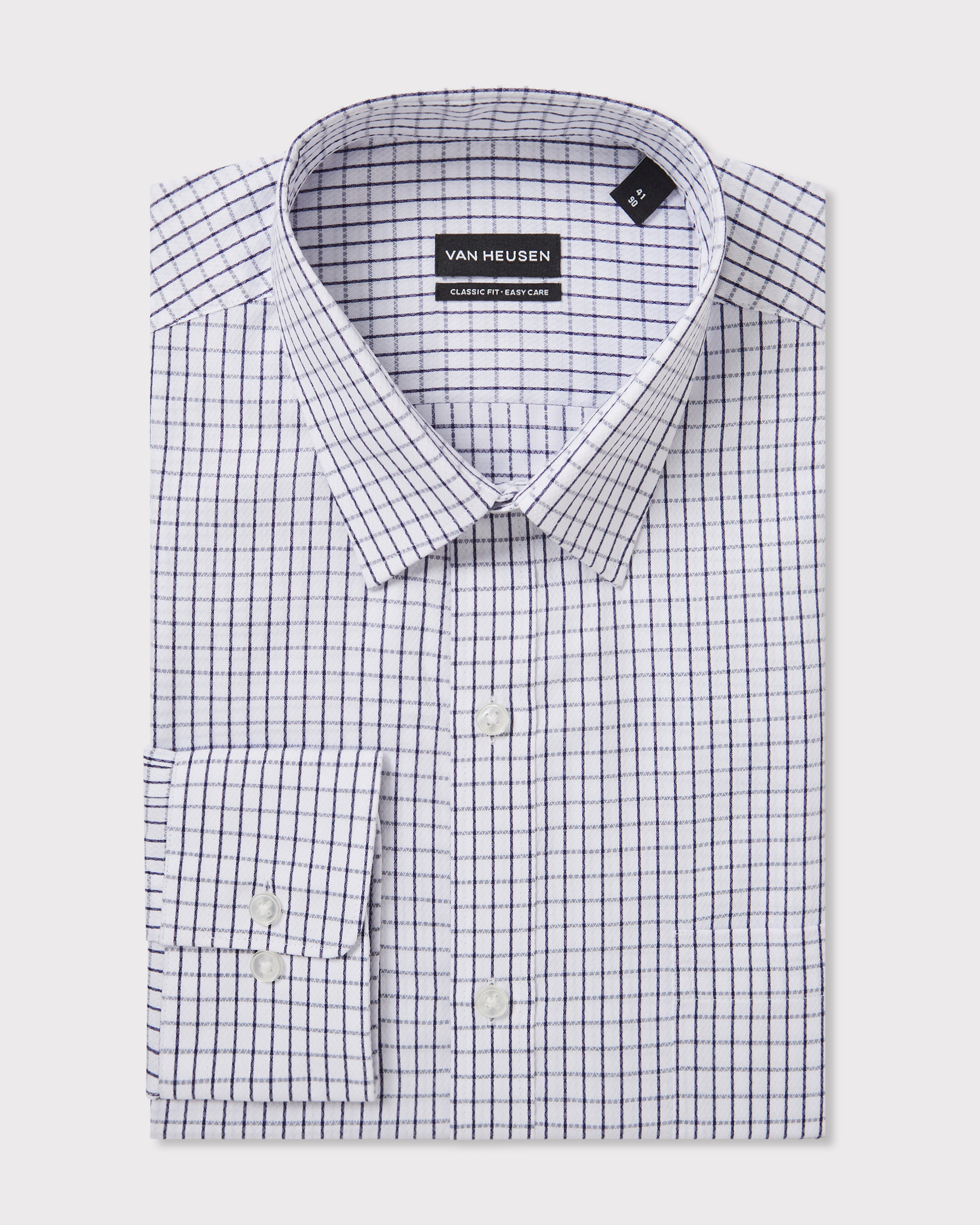 Windowpane Poplin Shirt