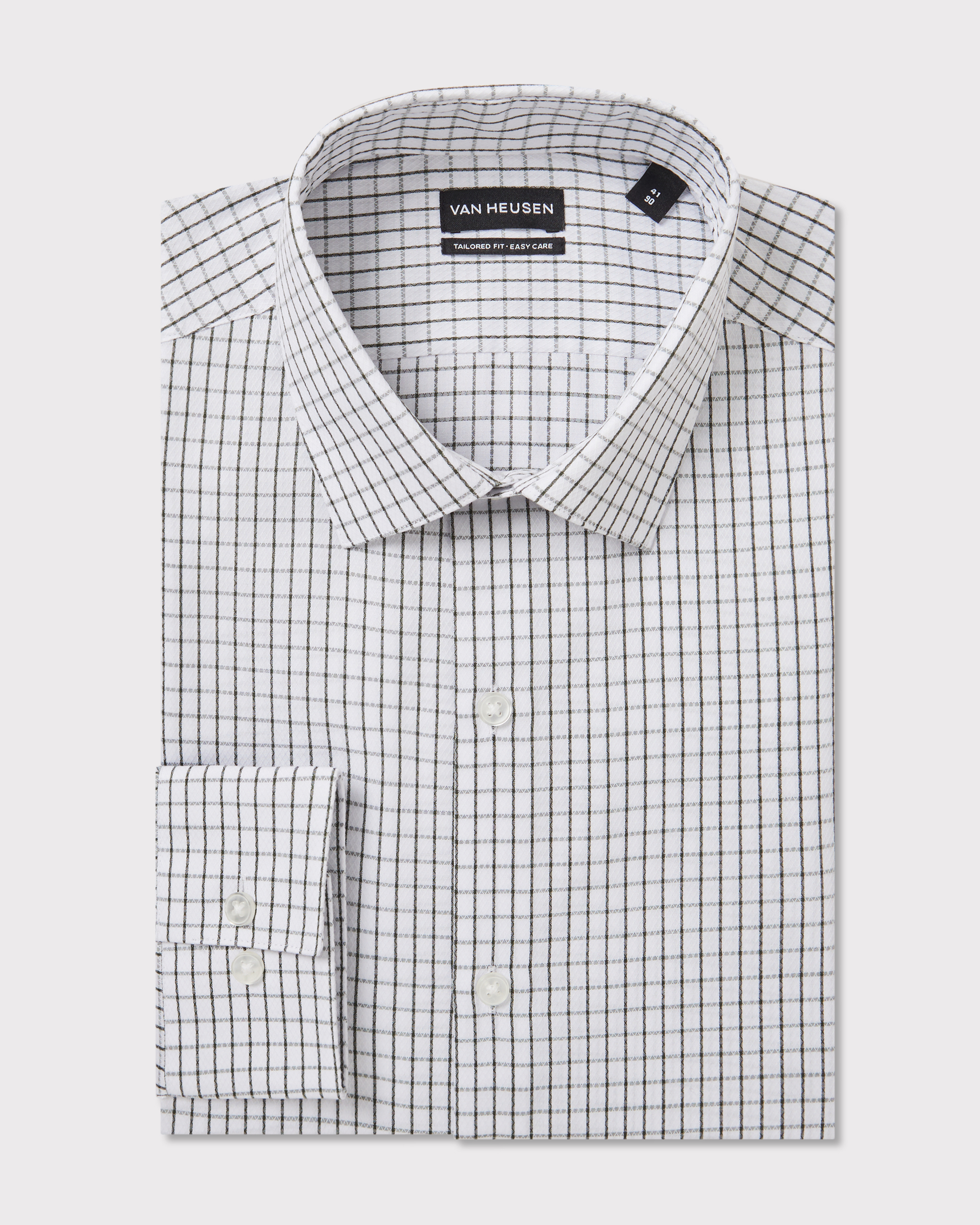 Windowpane Poplin Shirt