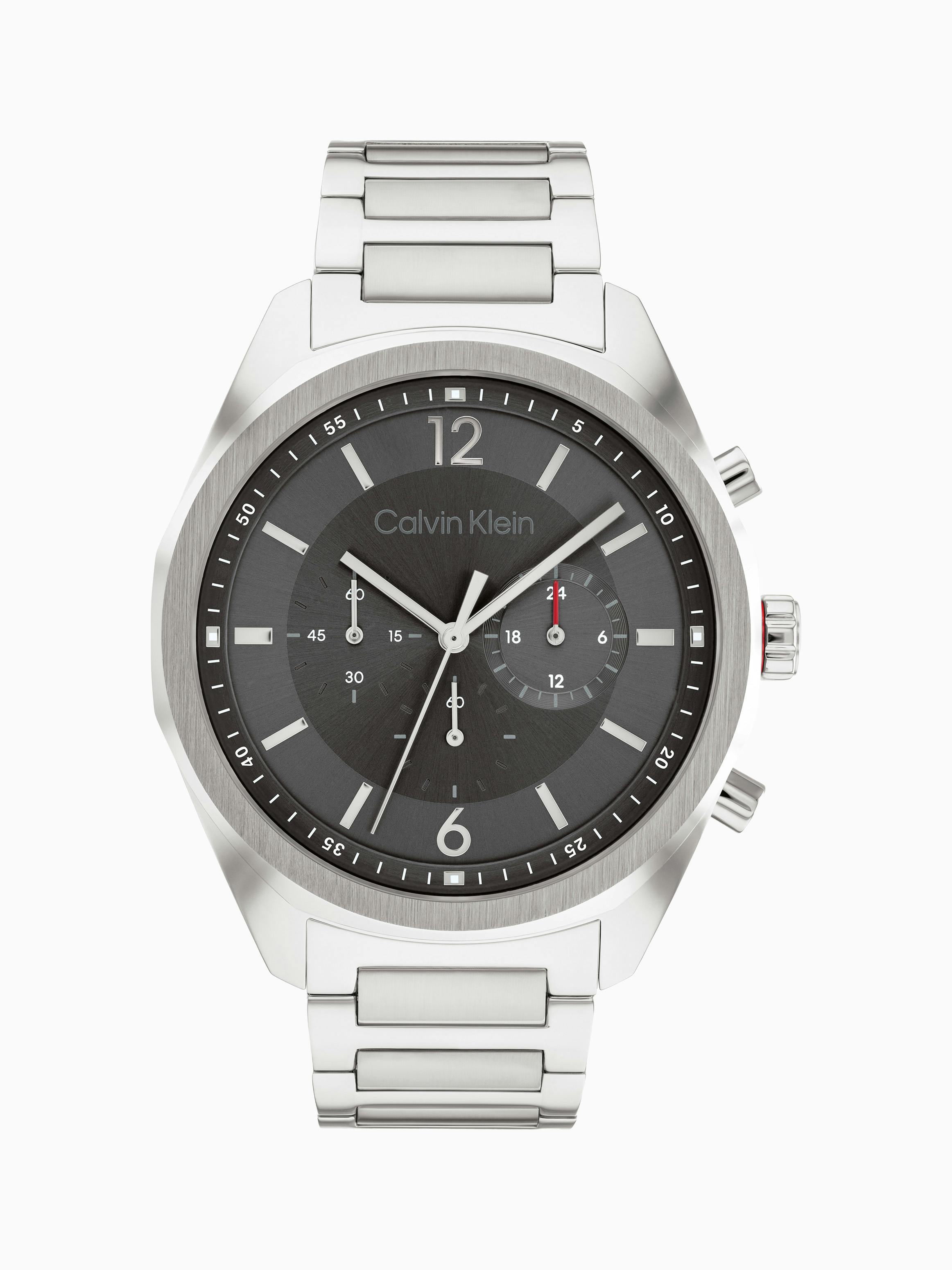 Force Stainless Steel Grey Dial Watch | Calvin Klein