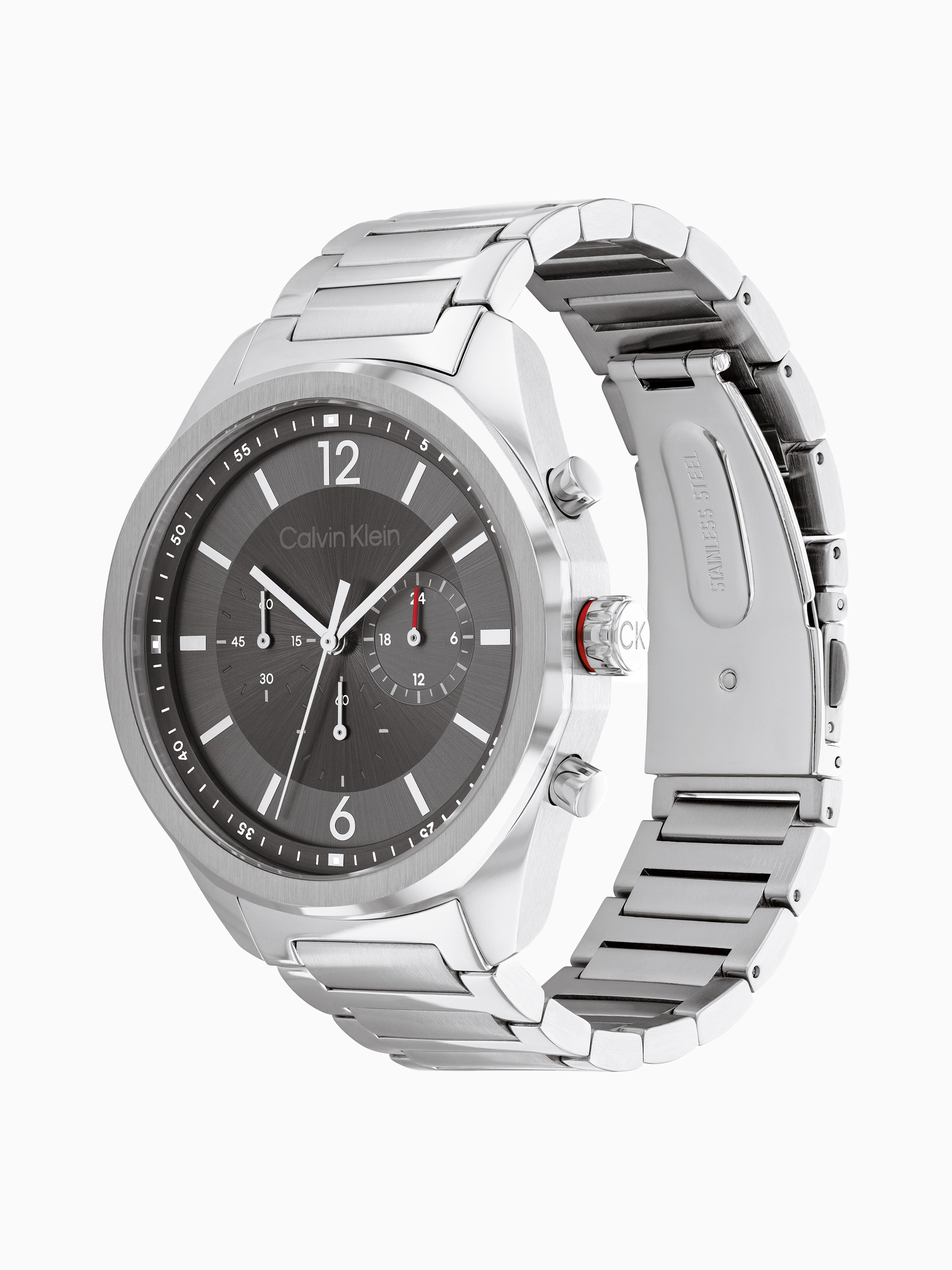 Force Stainless Steel Grey Dial Watch | Calvin Klein