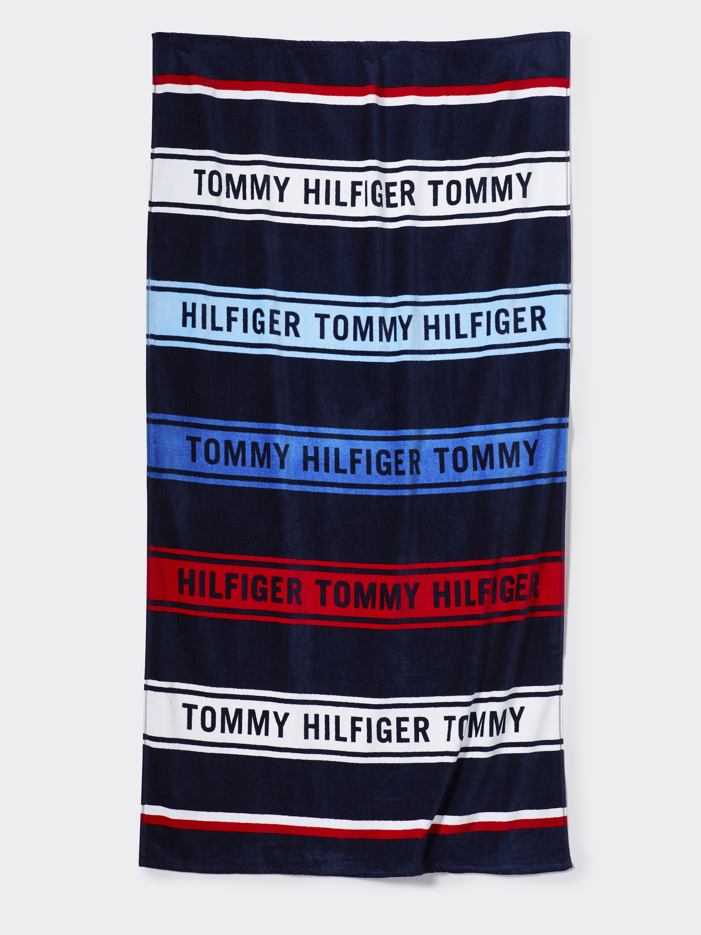 Th Multi Stripe Beach Towel Towels Tommy Hilfiger