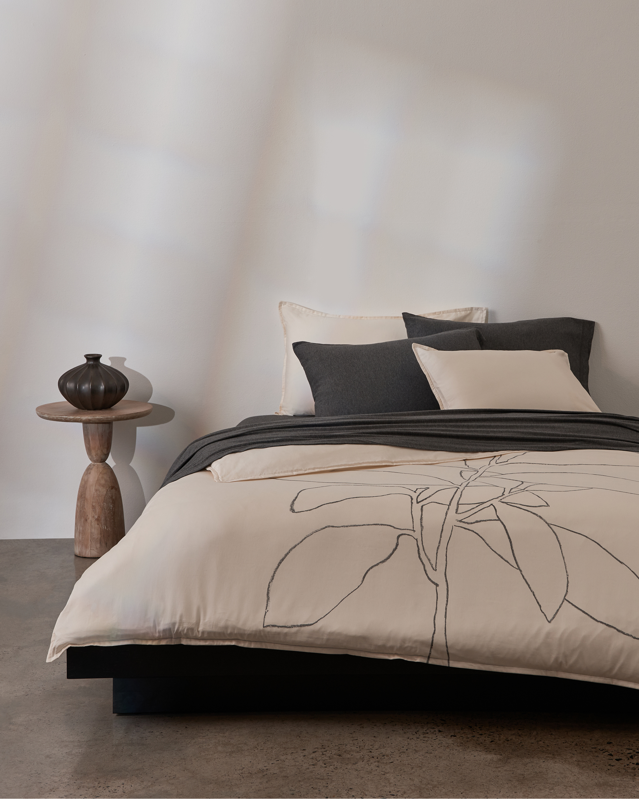 Linear Branch Quilt Cover Set Queen Bed Duvet Cover Calvin Klein