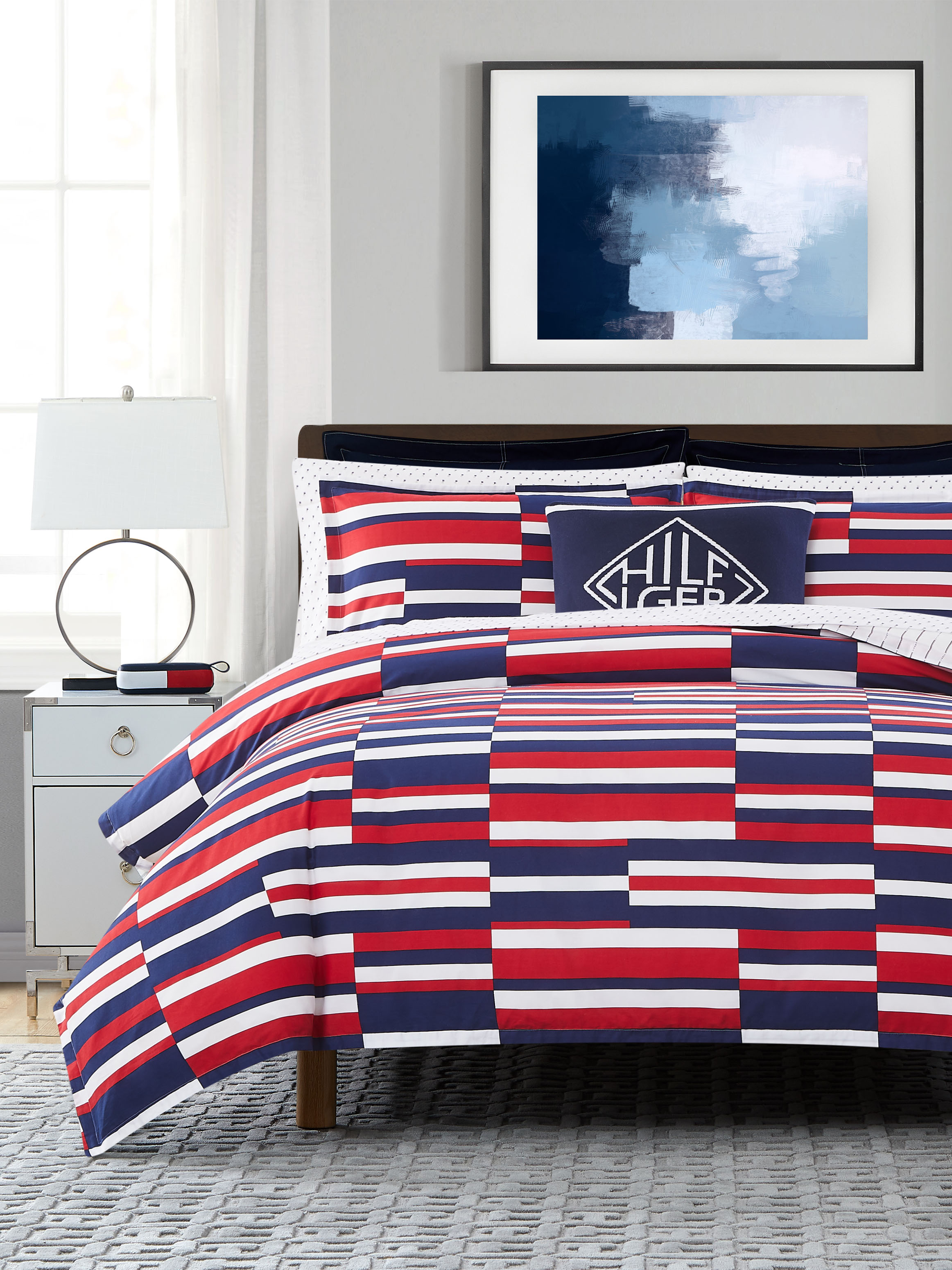 tommy hilfiger bed sheets queen