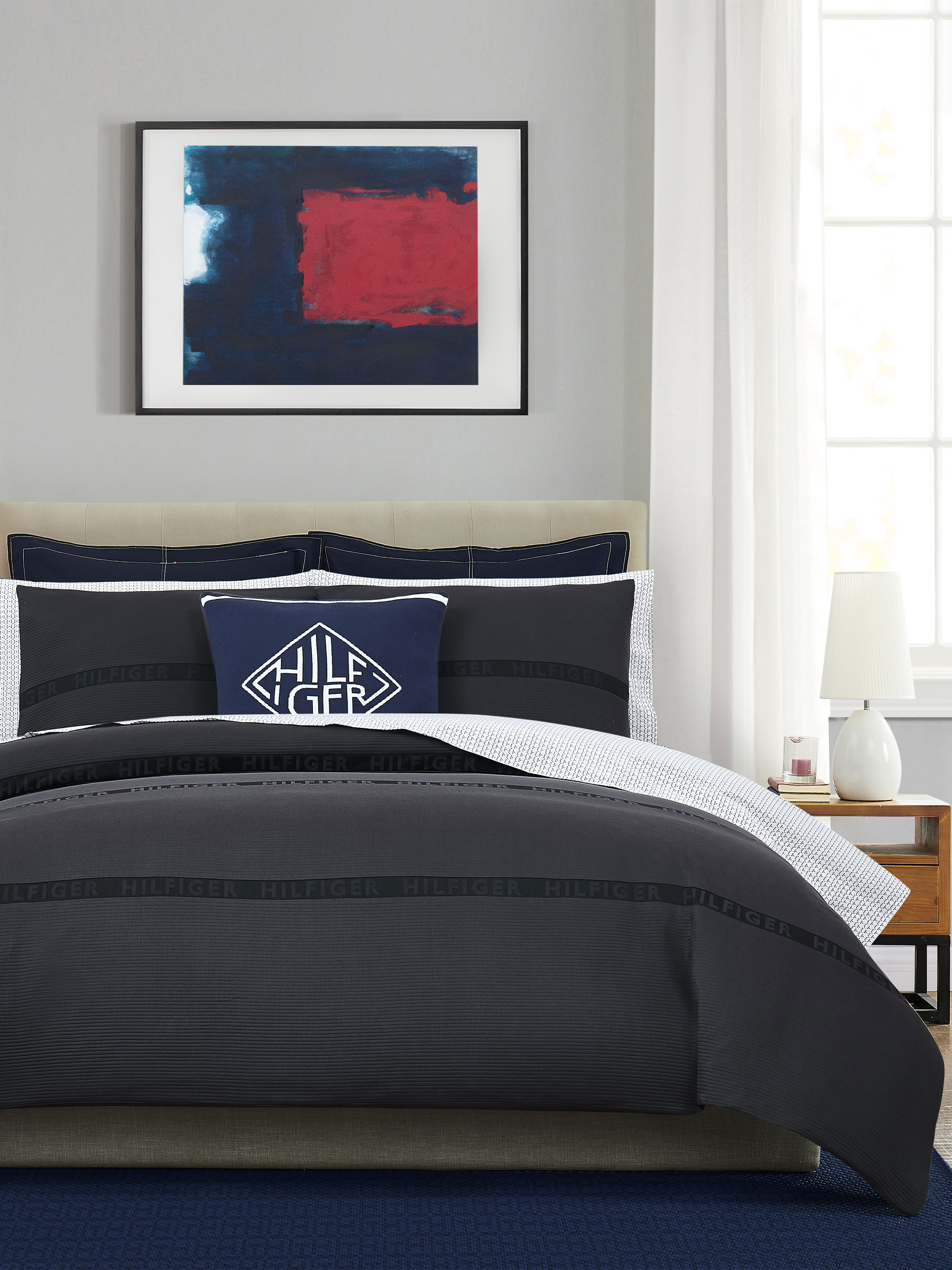 tommy hilfiger queen duvet cover