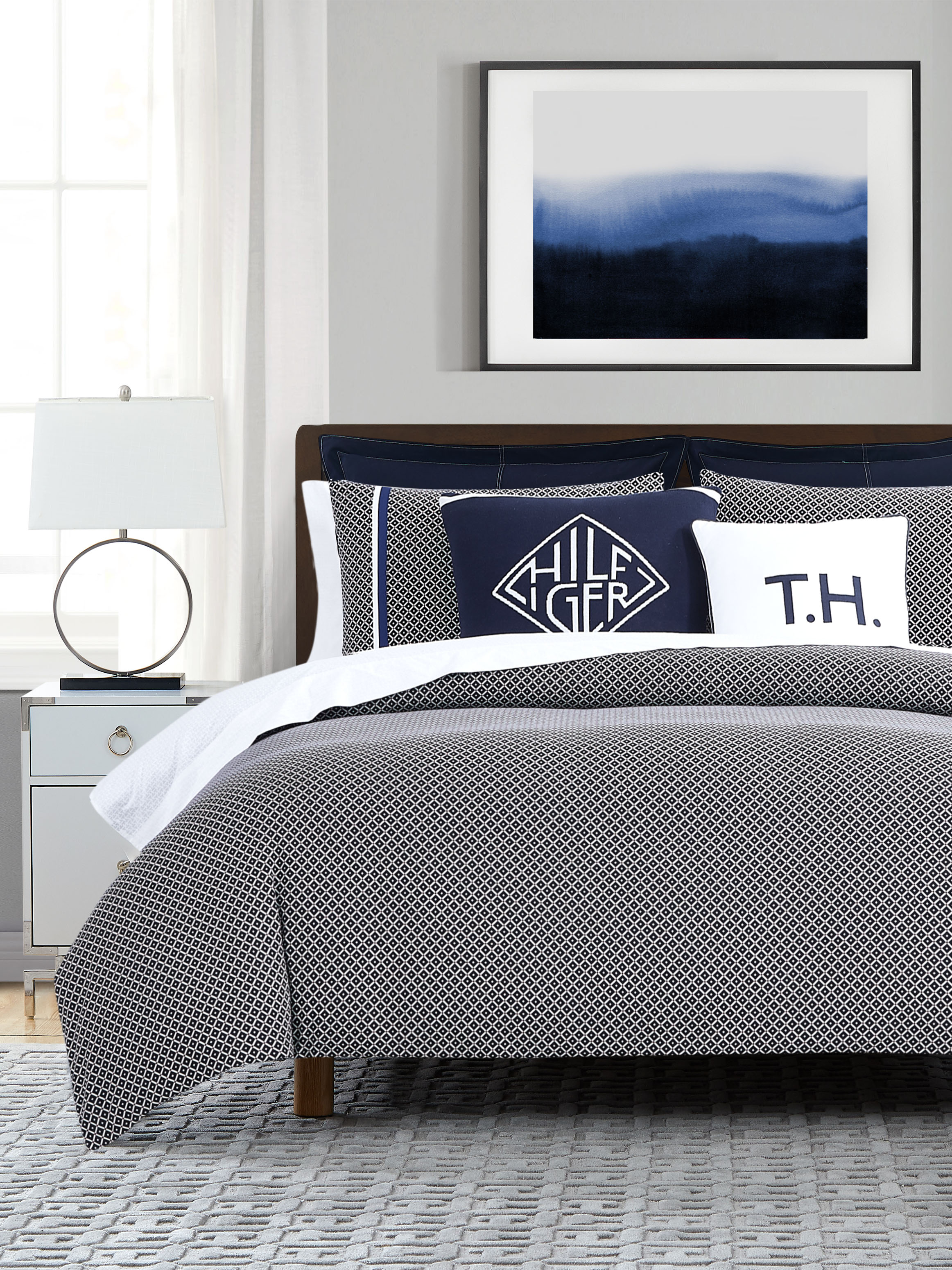 tommy hilfiger blue bedding