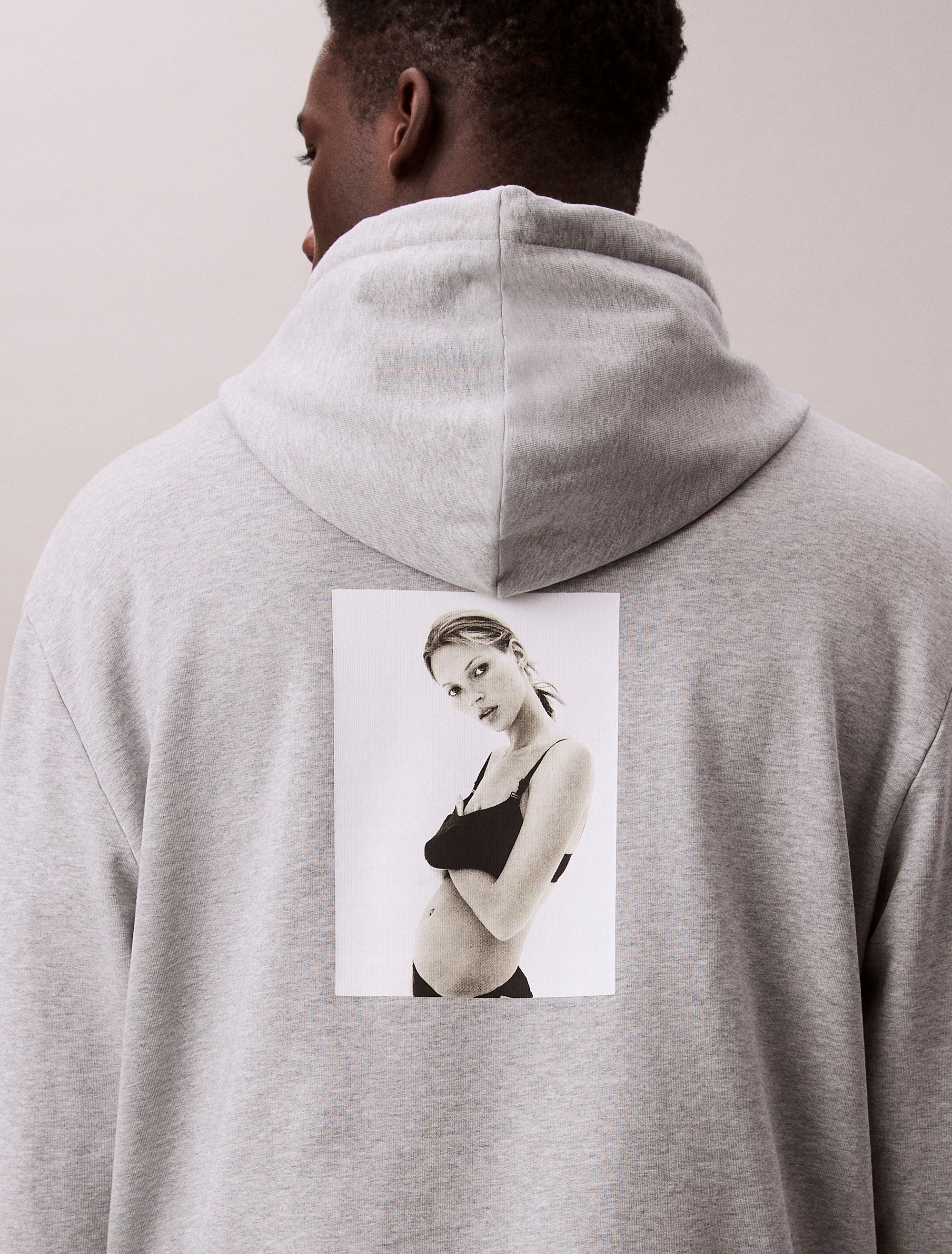 Kate Moss Fleece Graphic Hoodie | Calvin Klein