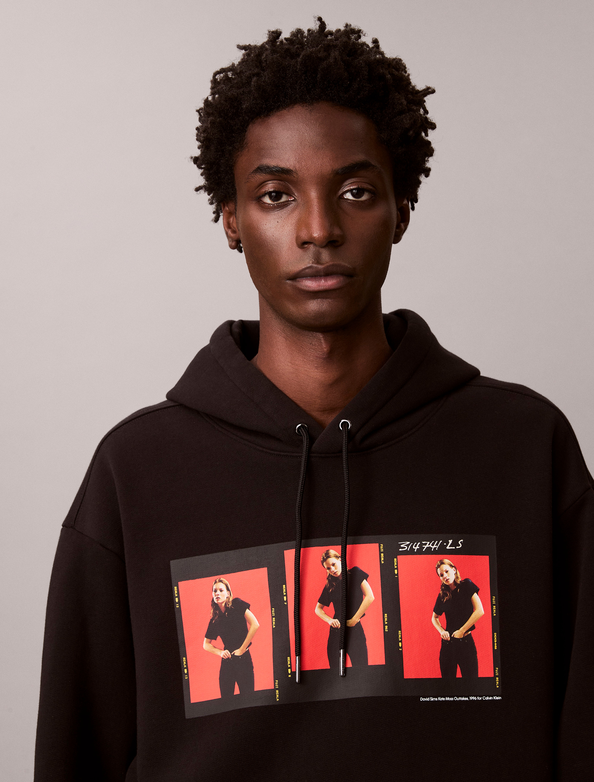 Kate Moss Fleece Graphic Relaxed Hoodie