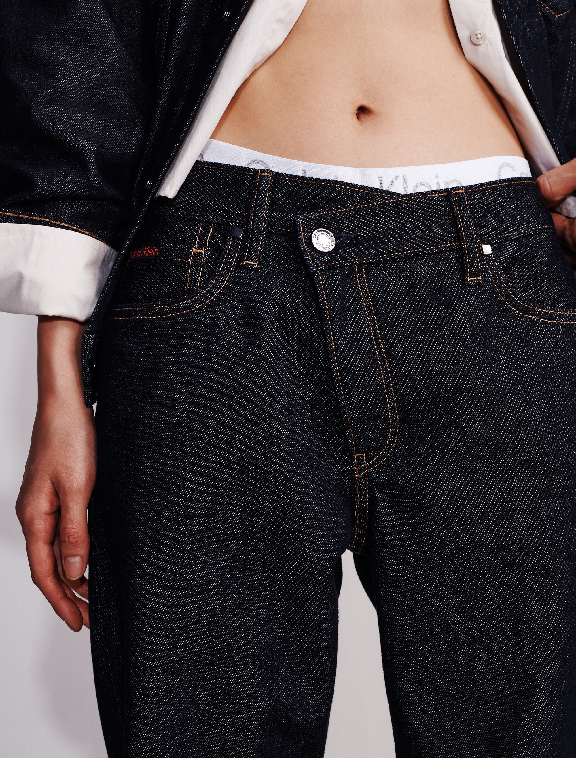 90s Asymmetric Jeans | Calvin Klein