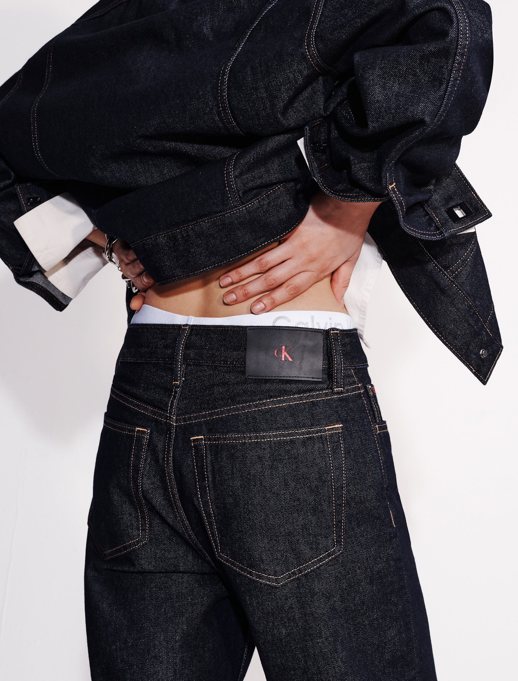 90s Asymmetric Jeans | Calvin Klein