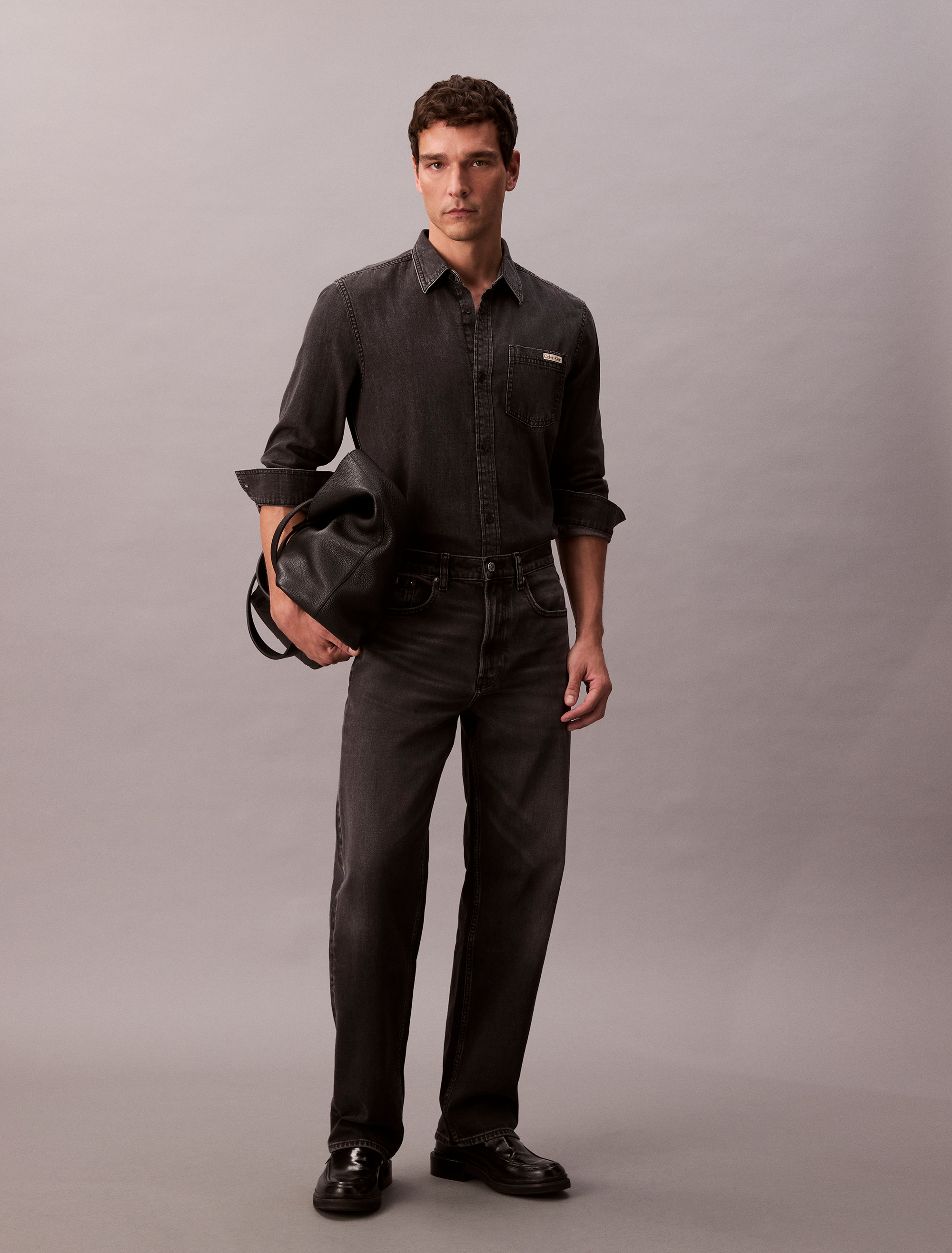 Classic Denim Button-Down Shirt