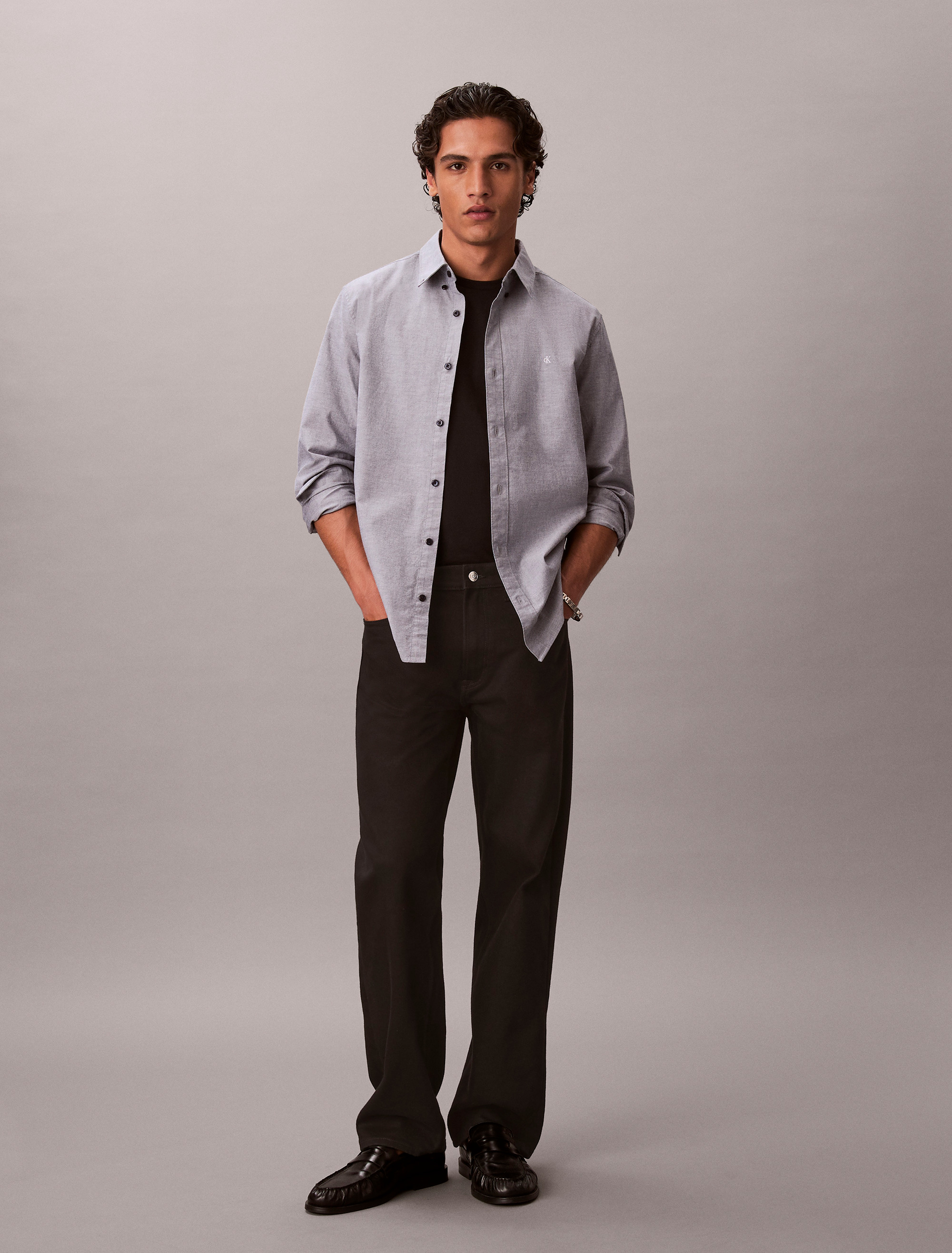 Solid Classic Oxford Button-Down Shirt