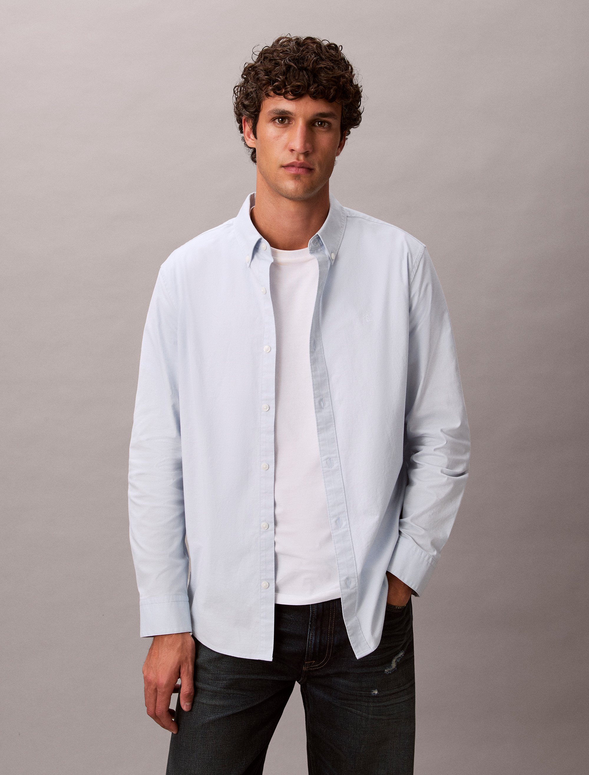 Solid Classic Oxford Button-Down Shirt