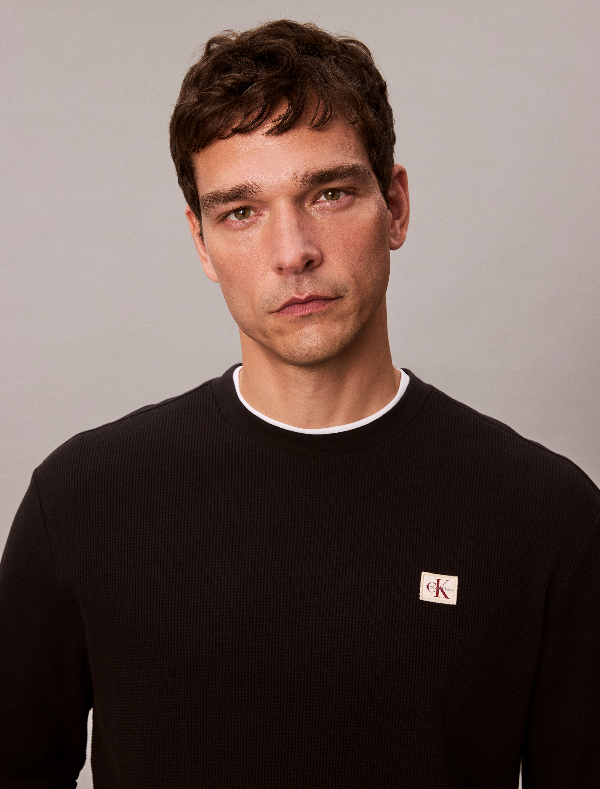 Waffle Crewneck Sweatshirt| Calvin Klein