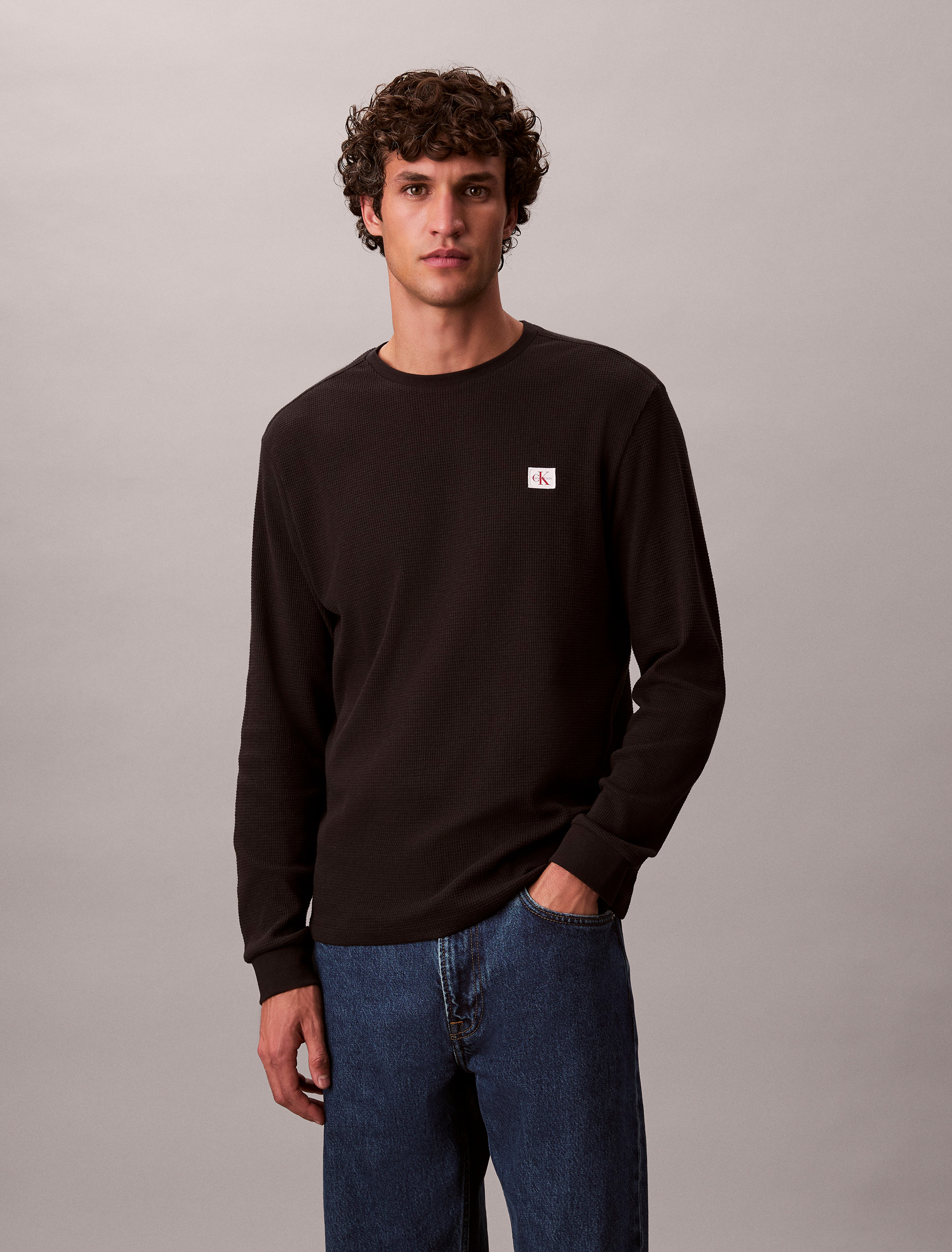 Waffle Crewneck T-Shirt