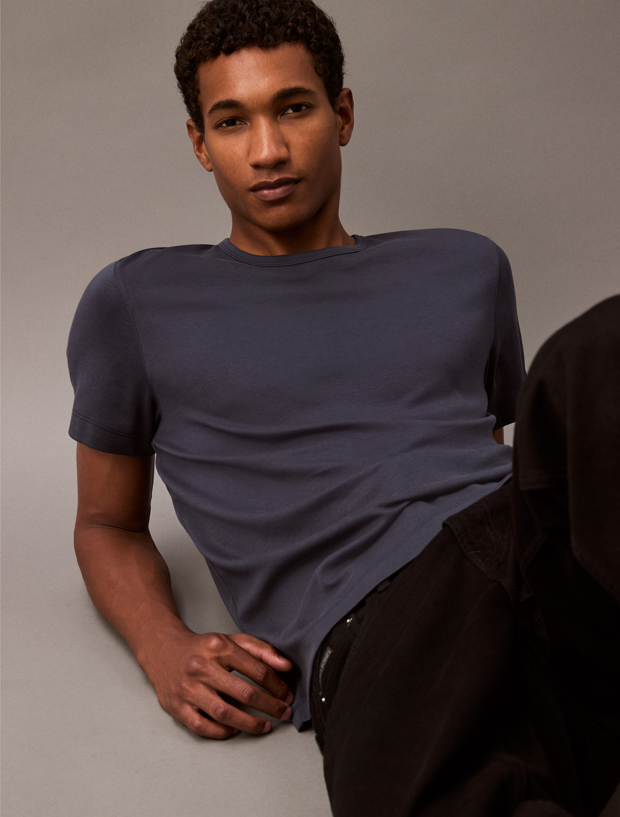Tシャツ・カットソー DAKS Half wallet soft two-tone black brown color combination Half Black Half Orange Tshirt, Color Block Split 2 Two Tone