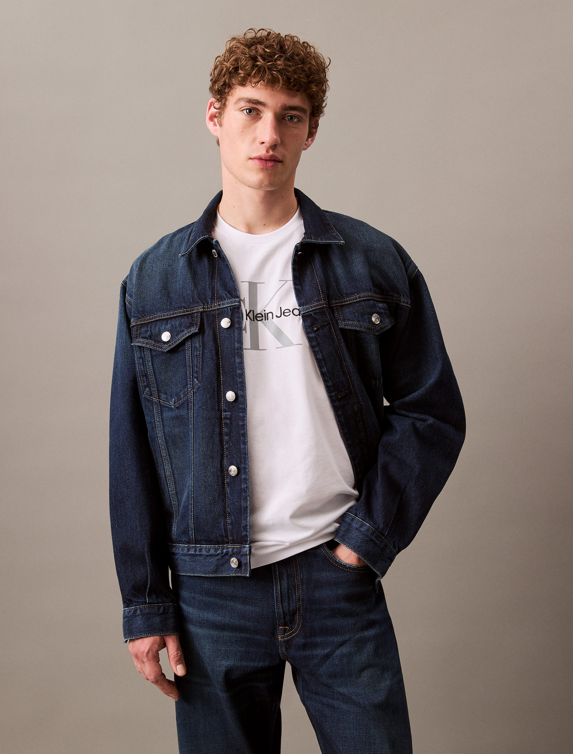 Embroidered Monogram Logo T-Shirt | Calvin Klein