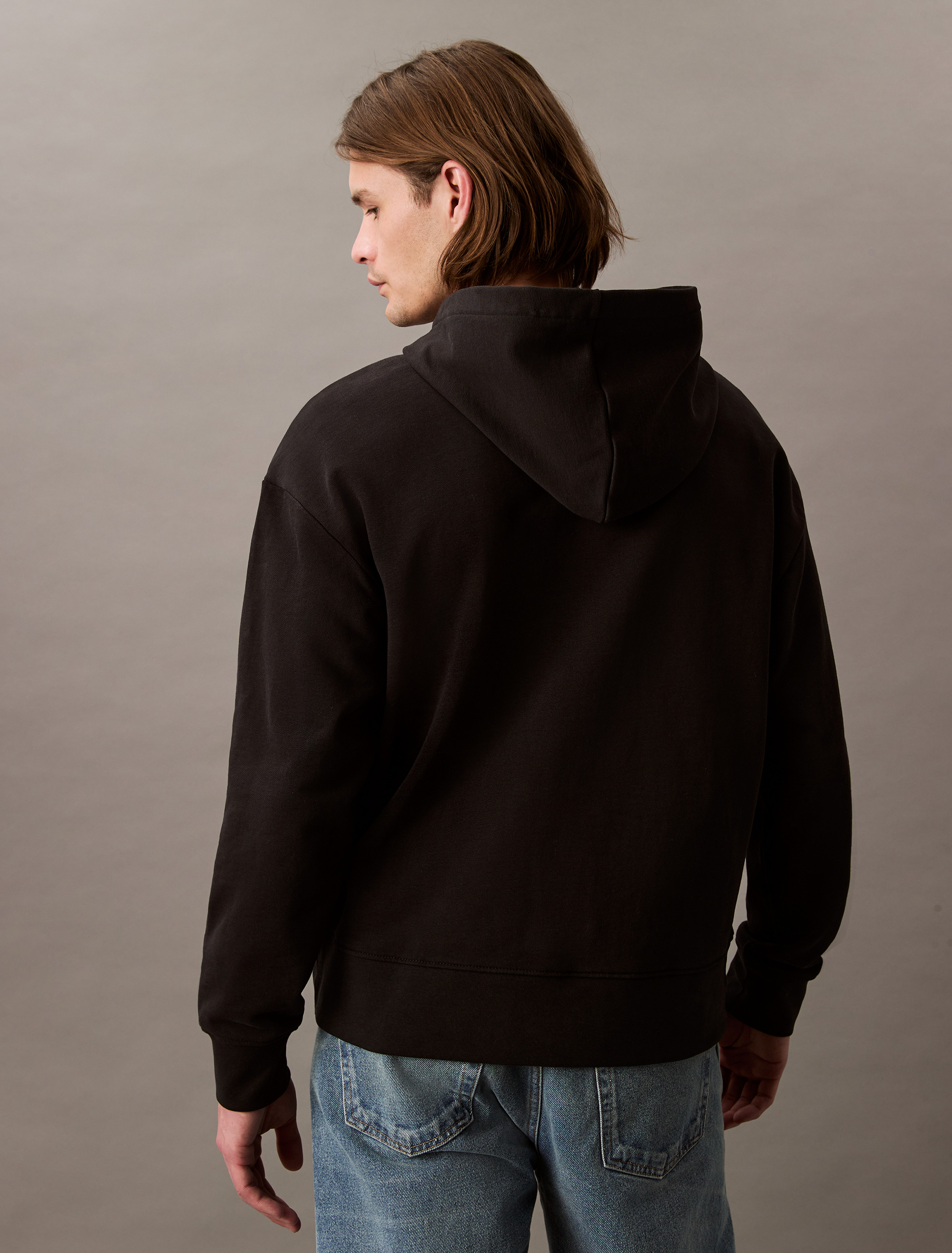 [ ]★韓国人気★Relaxed fit standard logo hoodie Standard Logo Relaxed Hoodie | Calvin Klein
