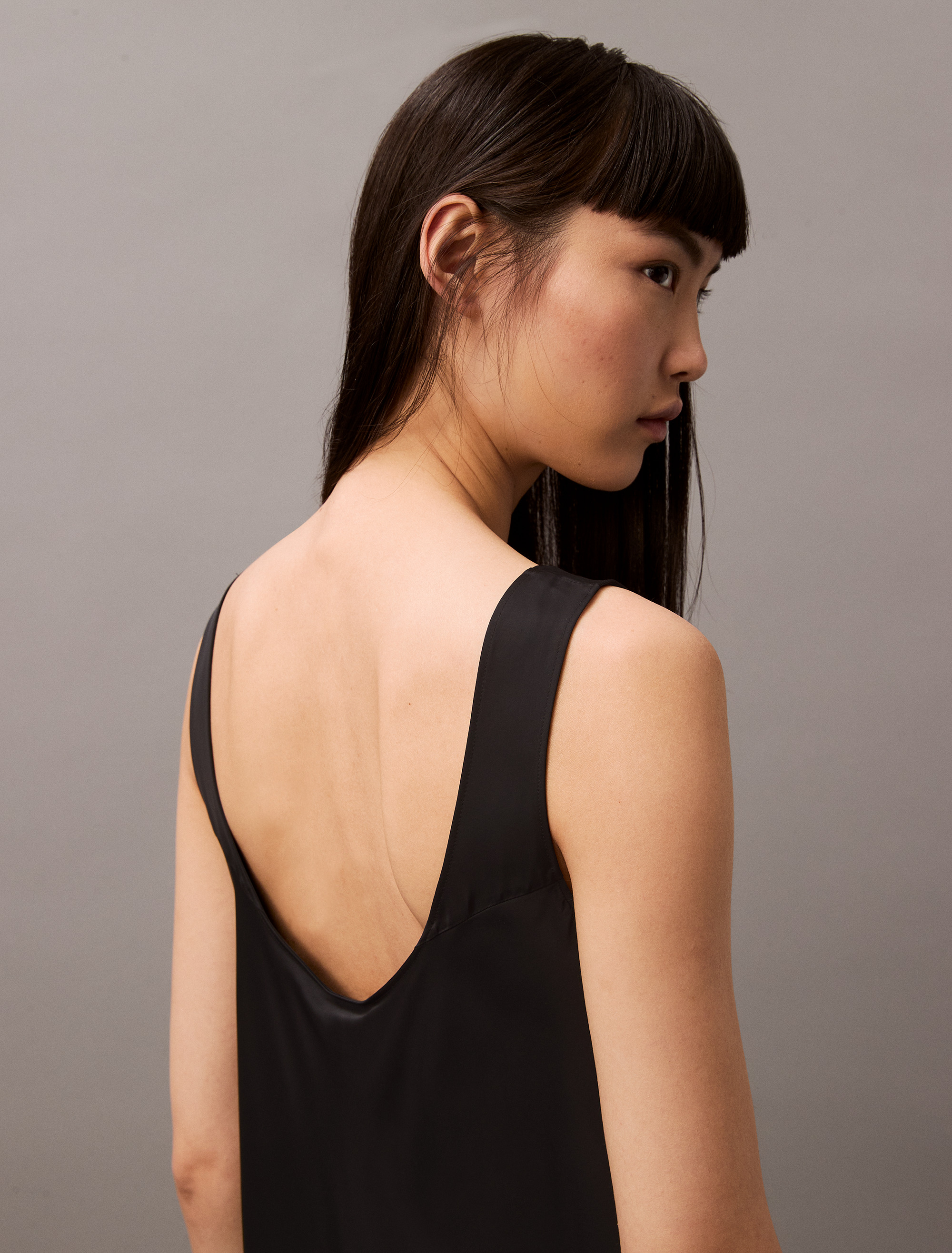 Satin Midi Slip Dress | Calvin Klein