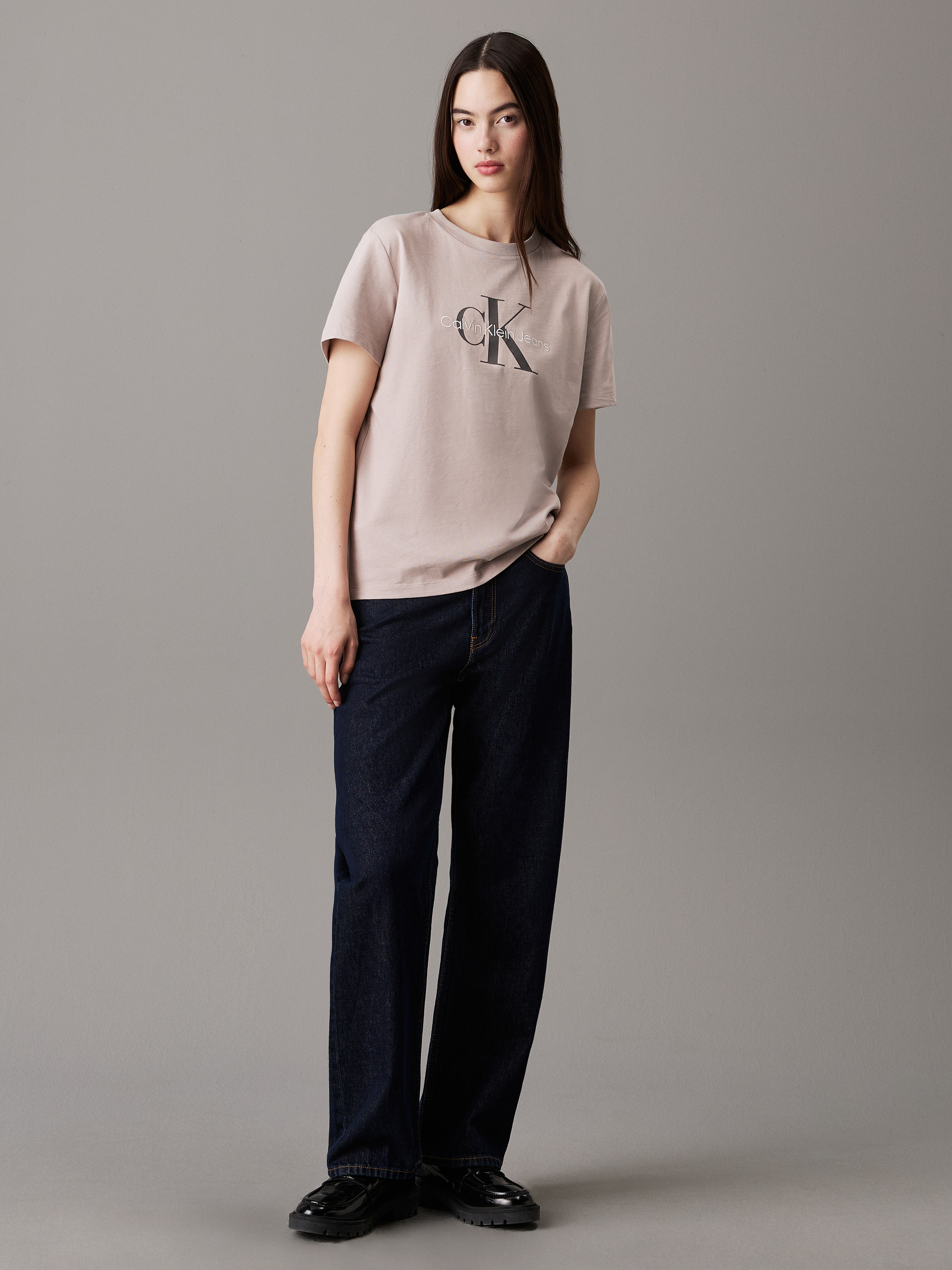 Embroidered Monogram Logo T-Shirt | Calvin Klein Embroidered Monogram Logo T-Shirt | Calvin Klein