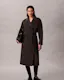 Wool Blend Wrap Coat