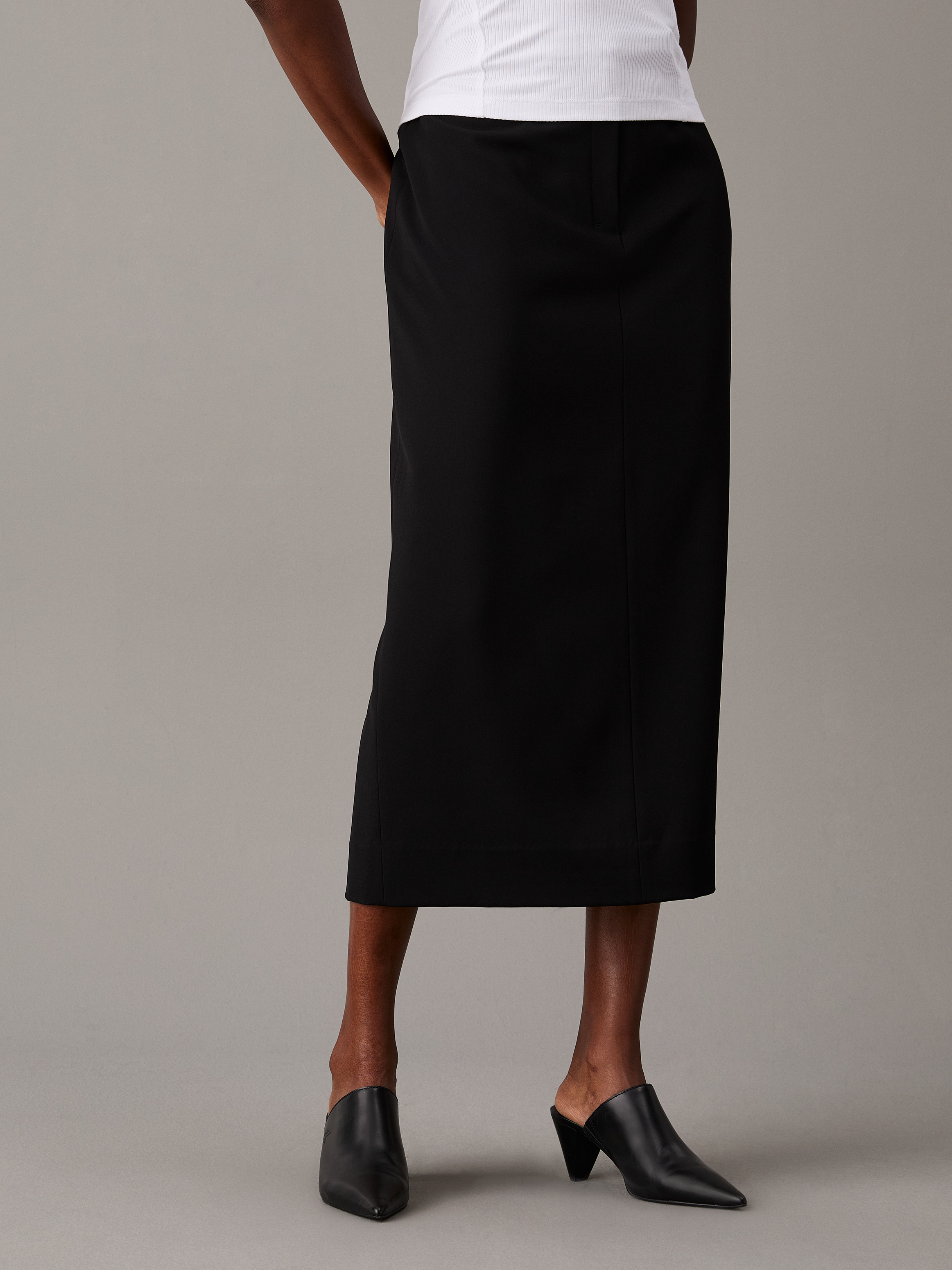 Relaxed Midi Pencil Skirt Calvin Klein