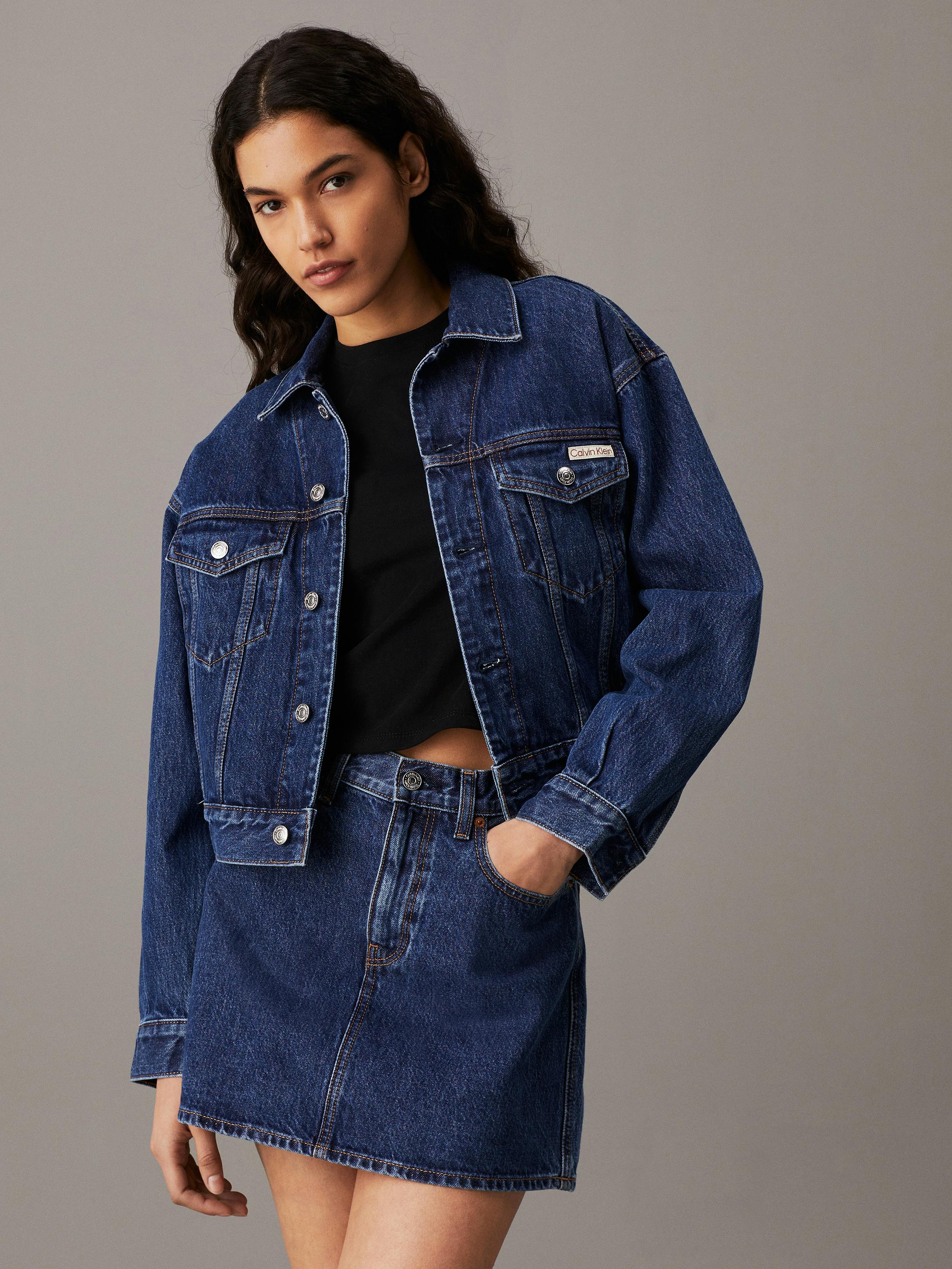 90s Denim Trucker Jacket Calvin Klein