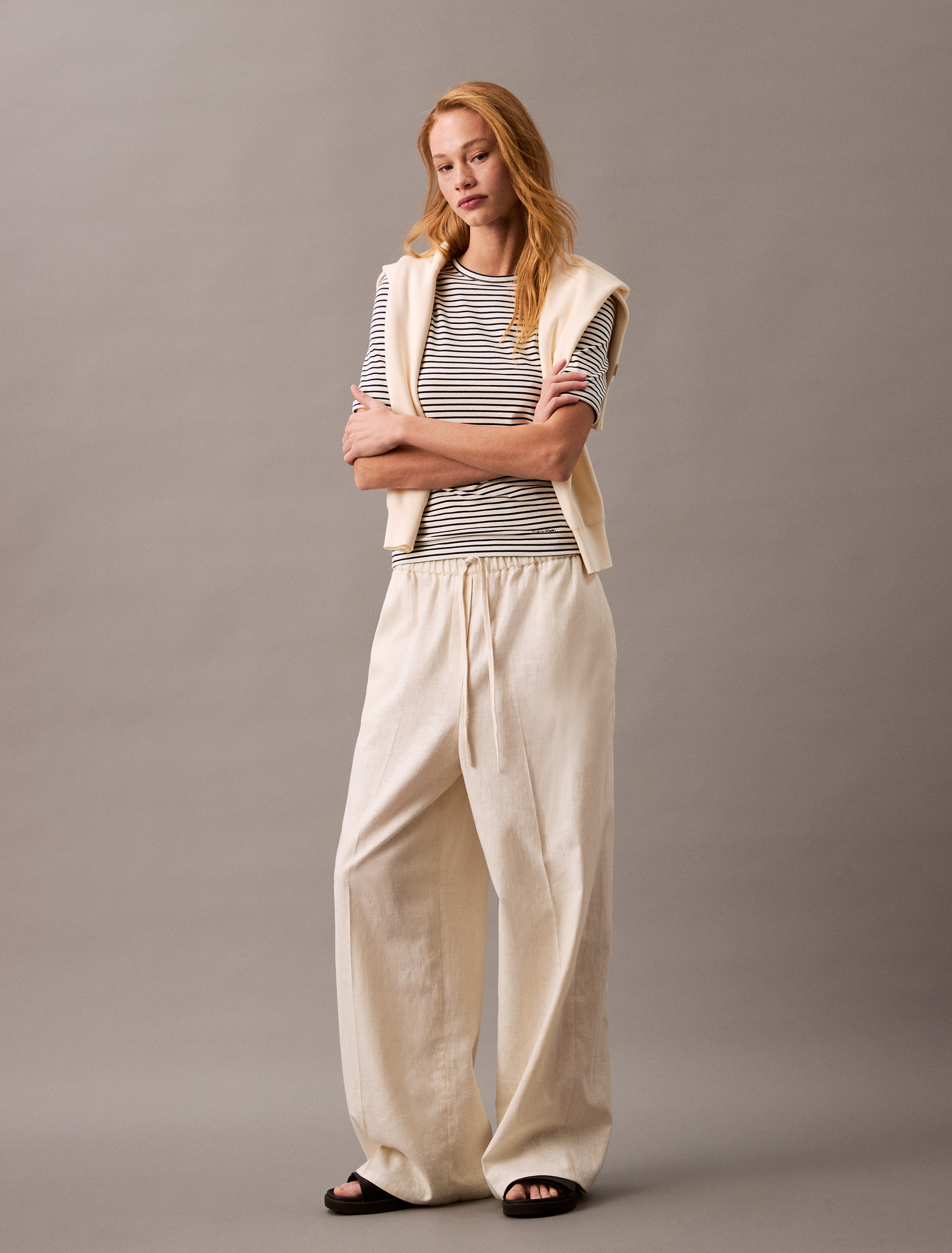Relaxed Linen Cotton Pants