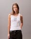Logo Graphic Ribbed Tank Top