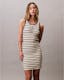 Stripe Cotton Rib Sleeveless Dress