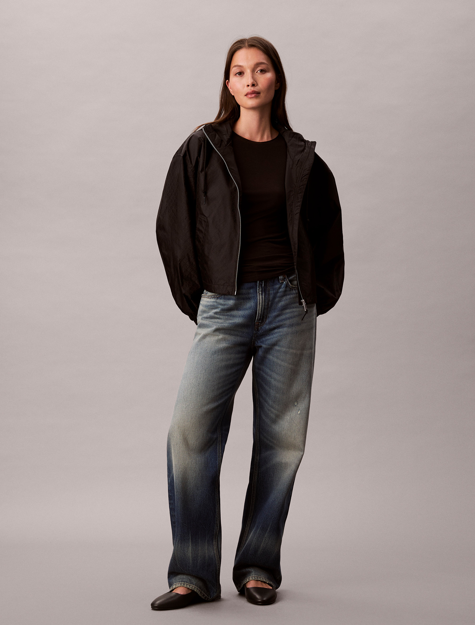 Emblem Logo Jacquard Windbreaker